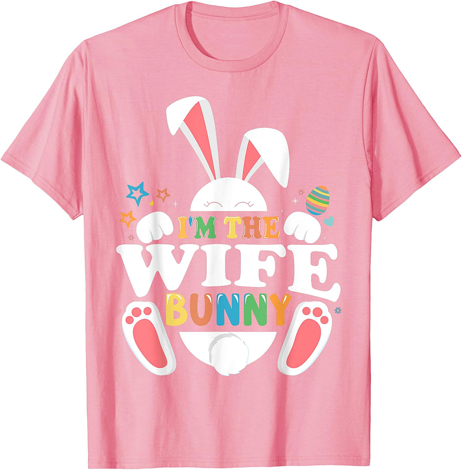 Wife Bunny Easter T-Shirt | Cute Women's Graphic Tee