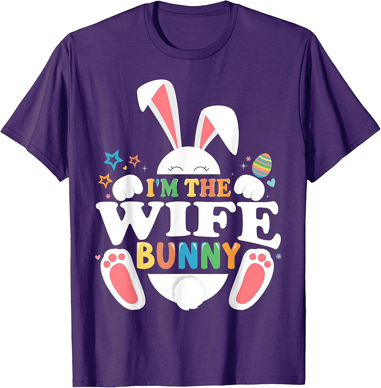 Wife Bunny Easter T-Shirt | Cute Women's Graphic Tee