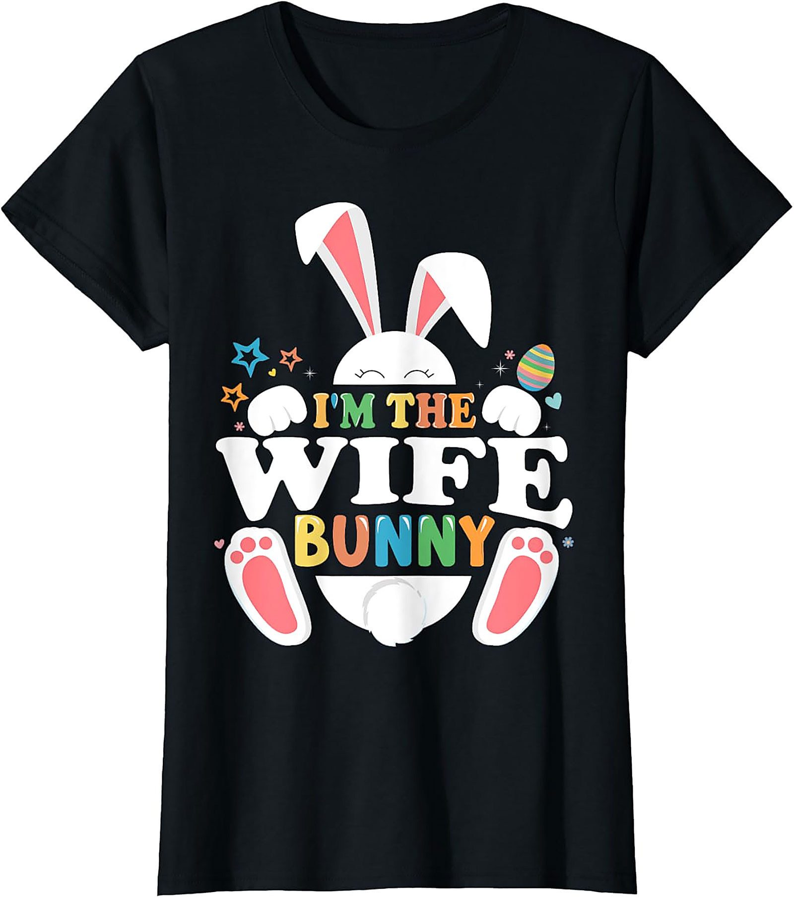 Wife Bunny Easter T-Shirt | Cute Women's Graphic Tee