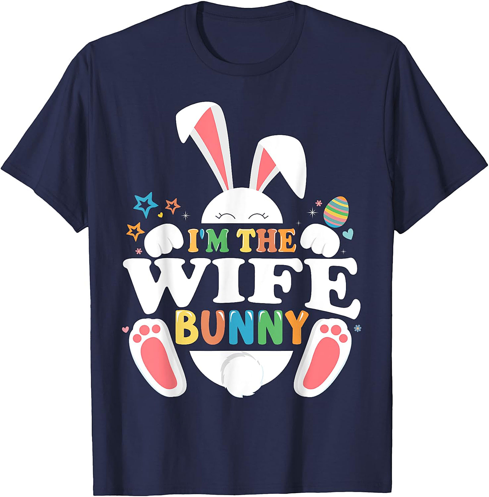 Wife Bunny Easter T-Shirt | Cute Women's Graphic Tee