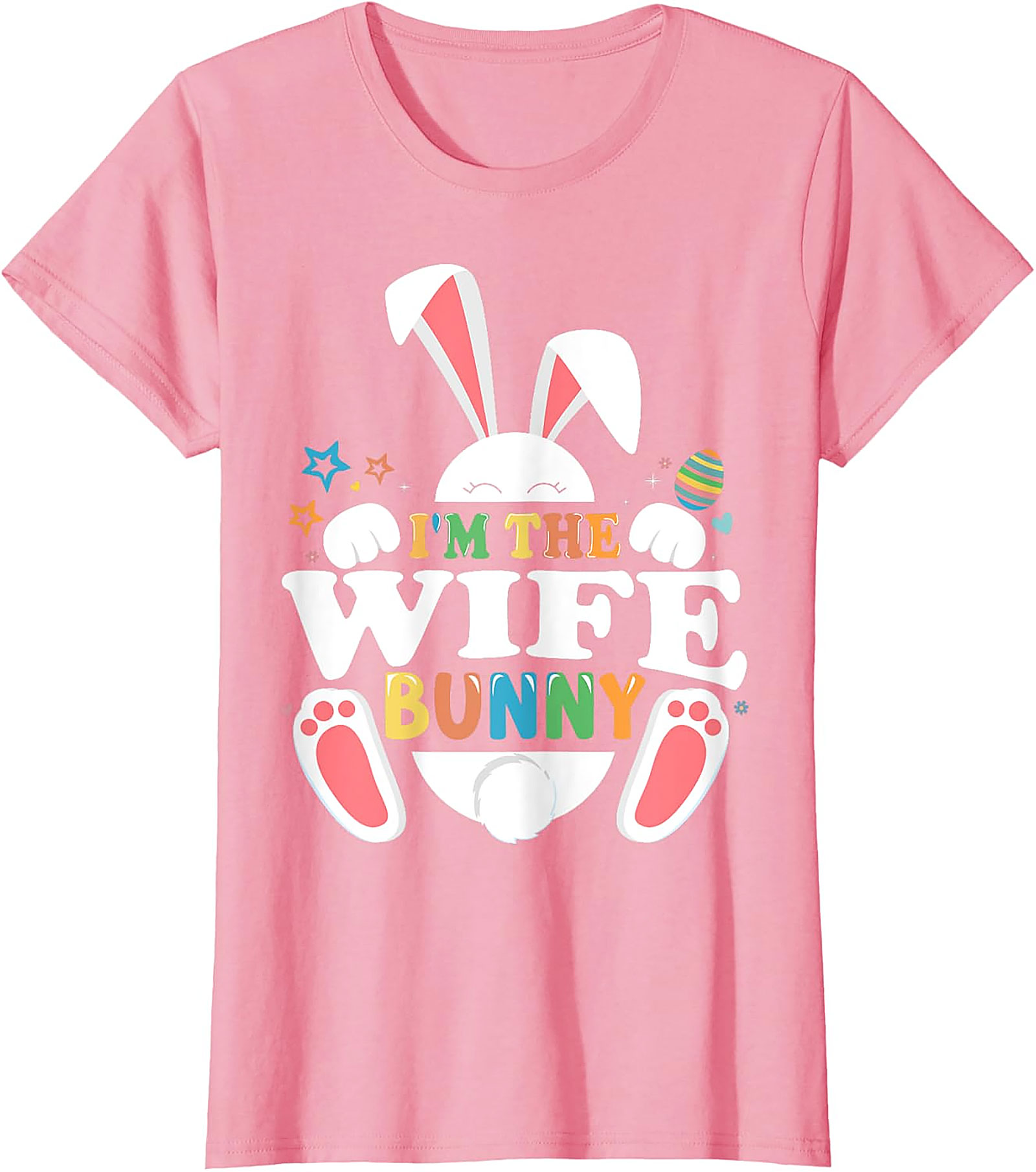 Wife Bunny Easter T-Shirt | Cute Women's Graphic Tee