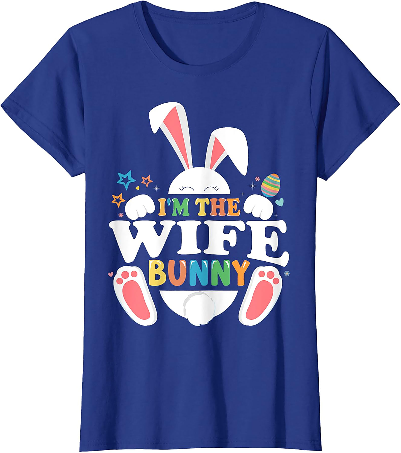 Wife Bunny Easter T-Shirt | Cute Women's Graphic Tee