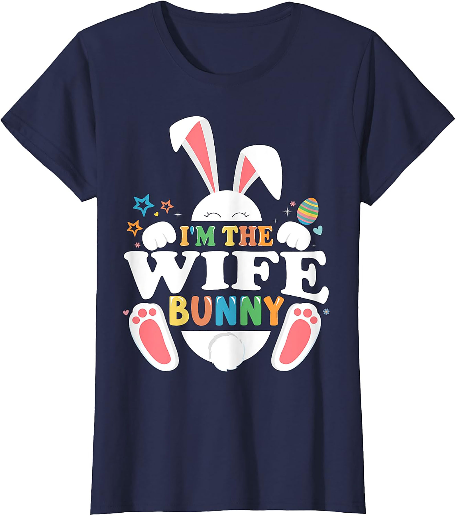 Wife Bunny Easter T-Shirt | Cute Women's Graphic Tee