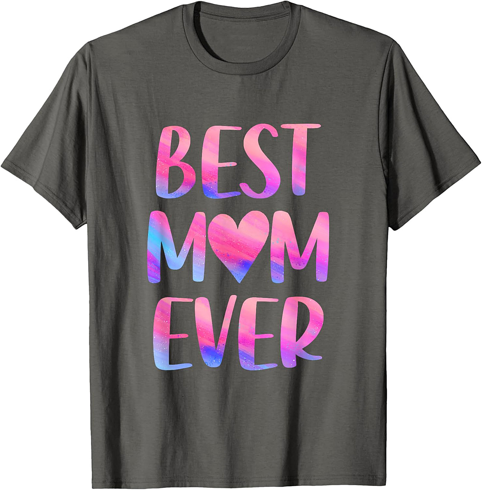  Best Mom Ever T-Shirt Colorful Watercolor Graphic Tee