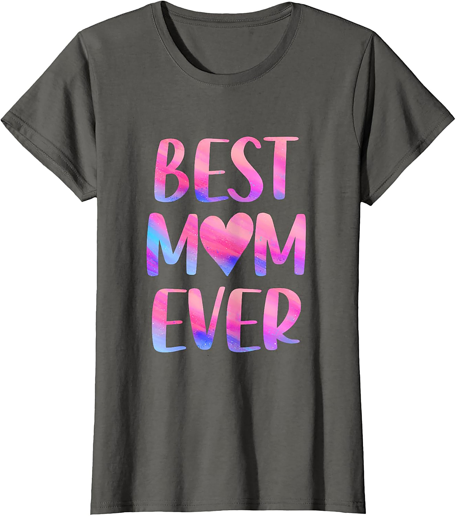  Best Mom Ever T-Shirt Colorful Watercolor Graphic Tee