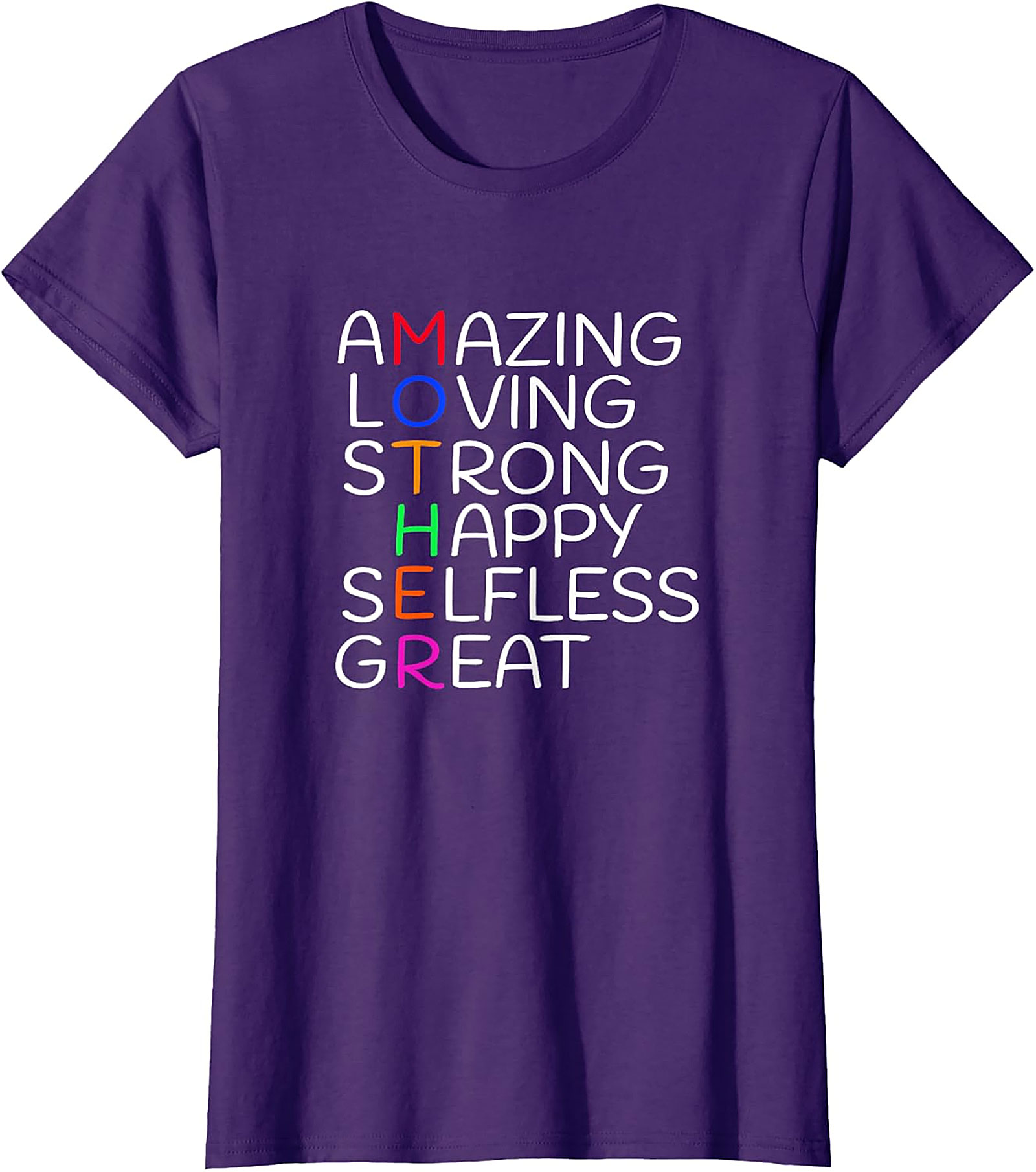 Mother Acronym T-shirt Meaningful Gift for Mom Soft Cotton