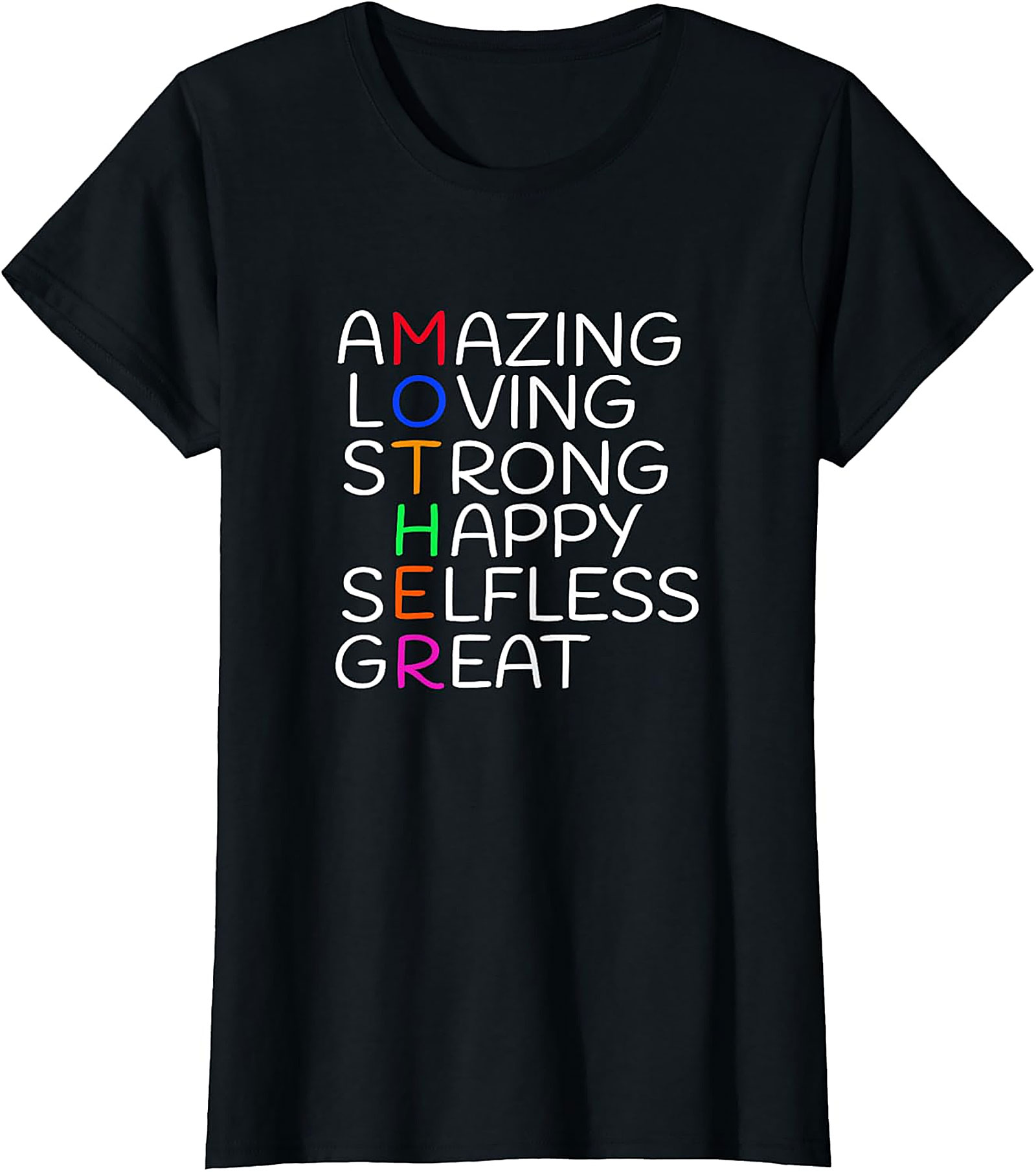 Mother Acronym T-shirt Meaningful Gift for Mom Soft Cotton