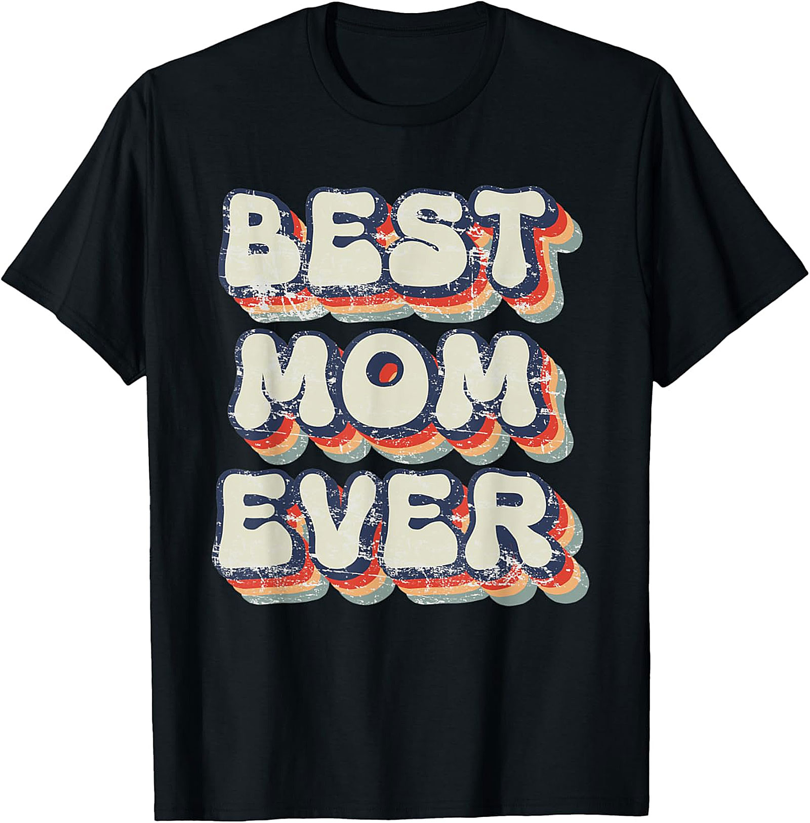 Retro Best Mom Ever T-shirt Vintage Graphic Tee Gift