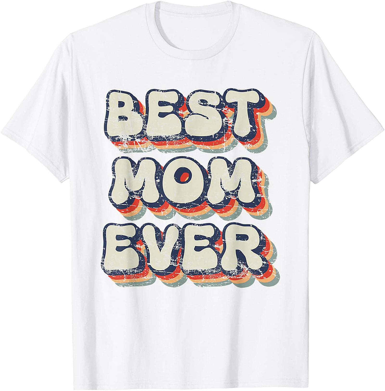 Retro Best Mom Ever T-shirt Vintage Graphic Tee Gift