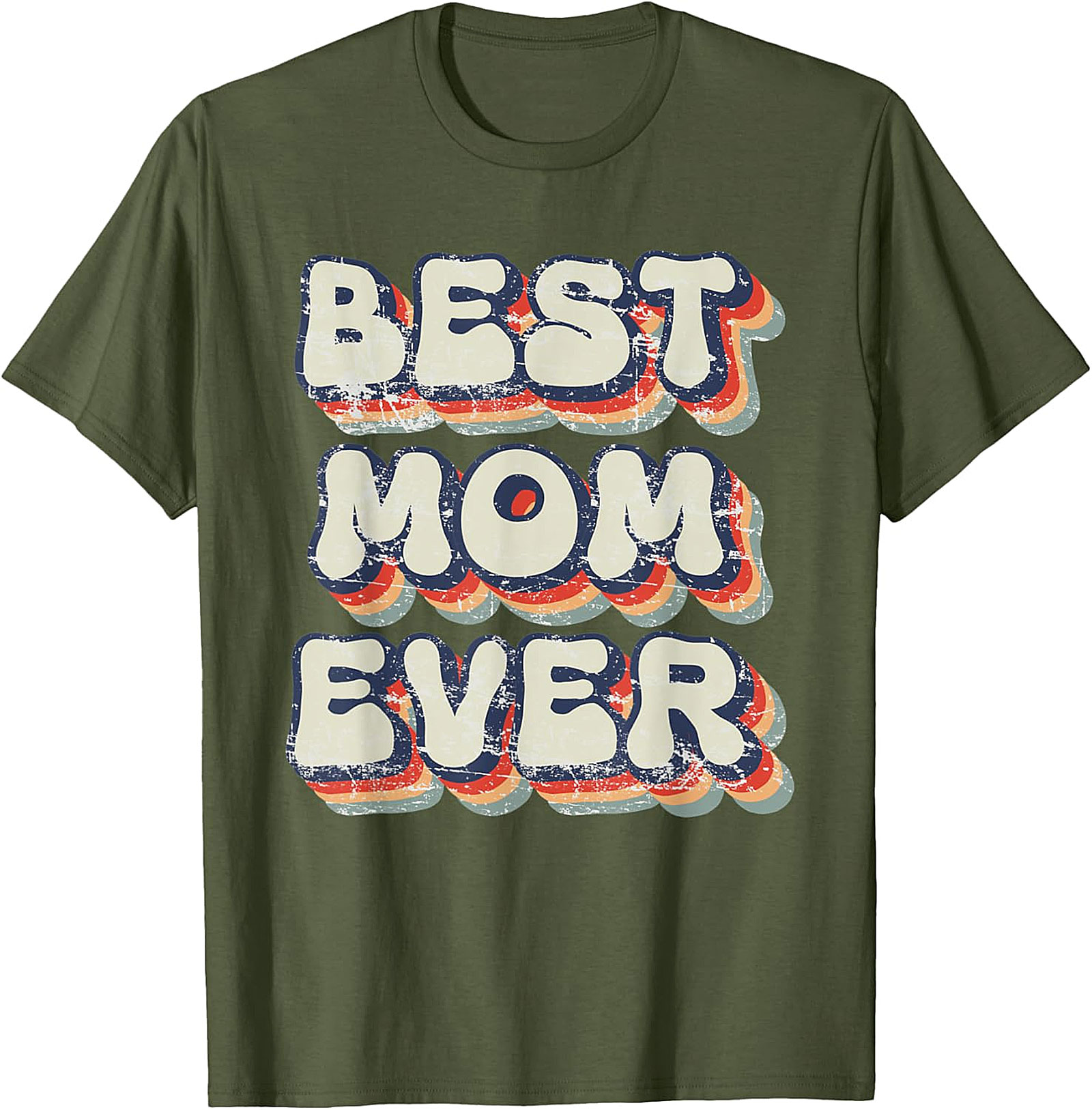 Retro Best Mom Ever T-shirt Vintage Graphic Tee Gift