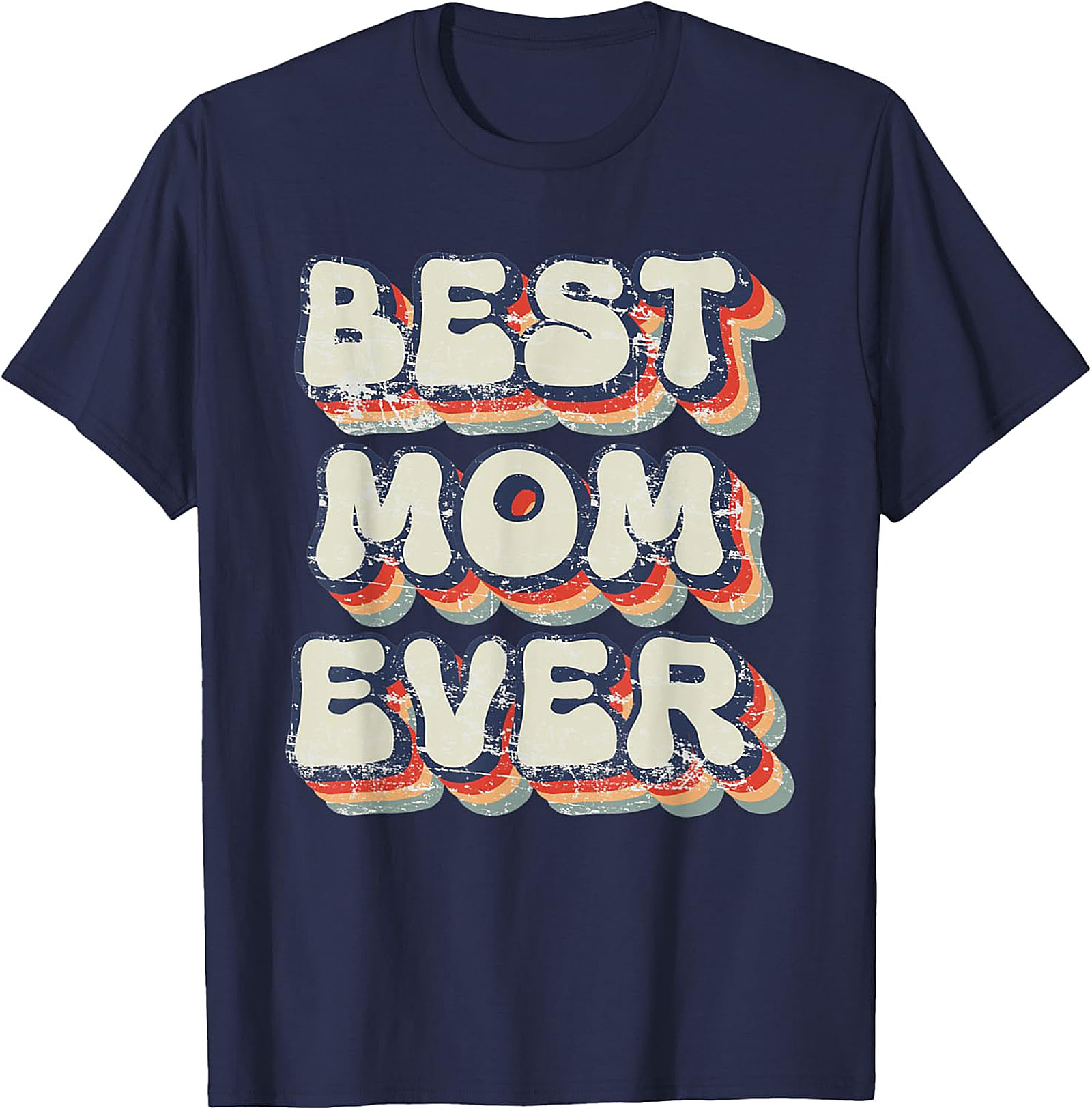 Retro Best Mom Ever T-shirt Vintage Graphic Tee Gift