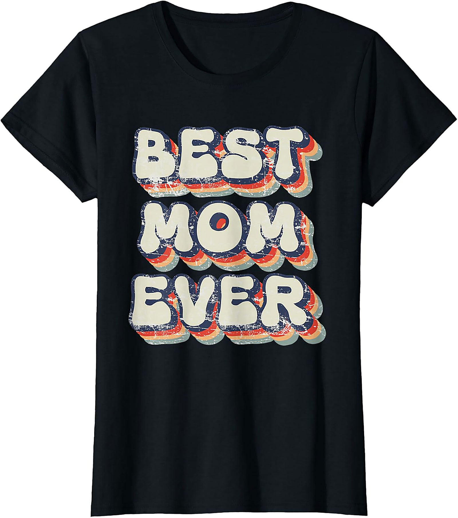 Retro Best Mom Ever T-shirt Vintage Graphic Tee Gift