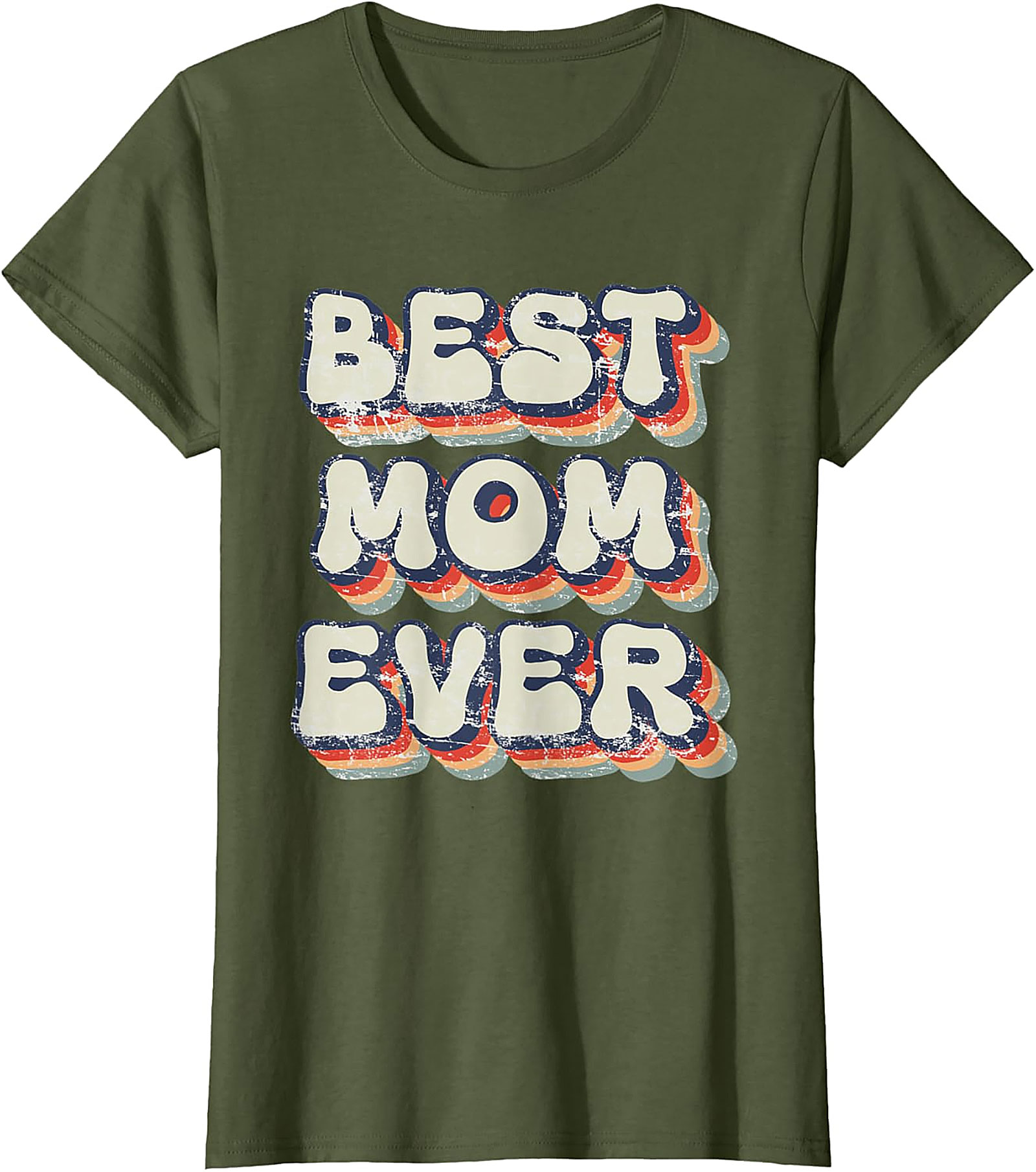 Retro Best Mom Ever T-shirt Vintage Graphic Tee Gift