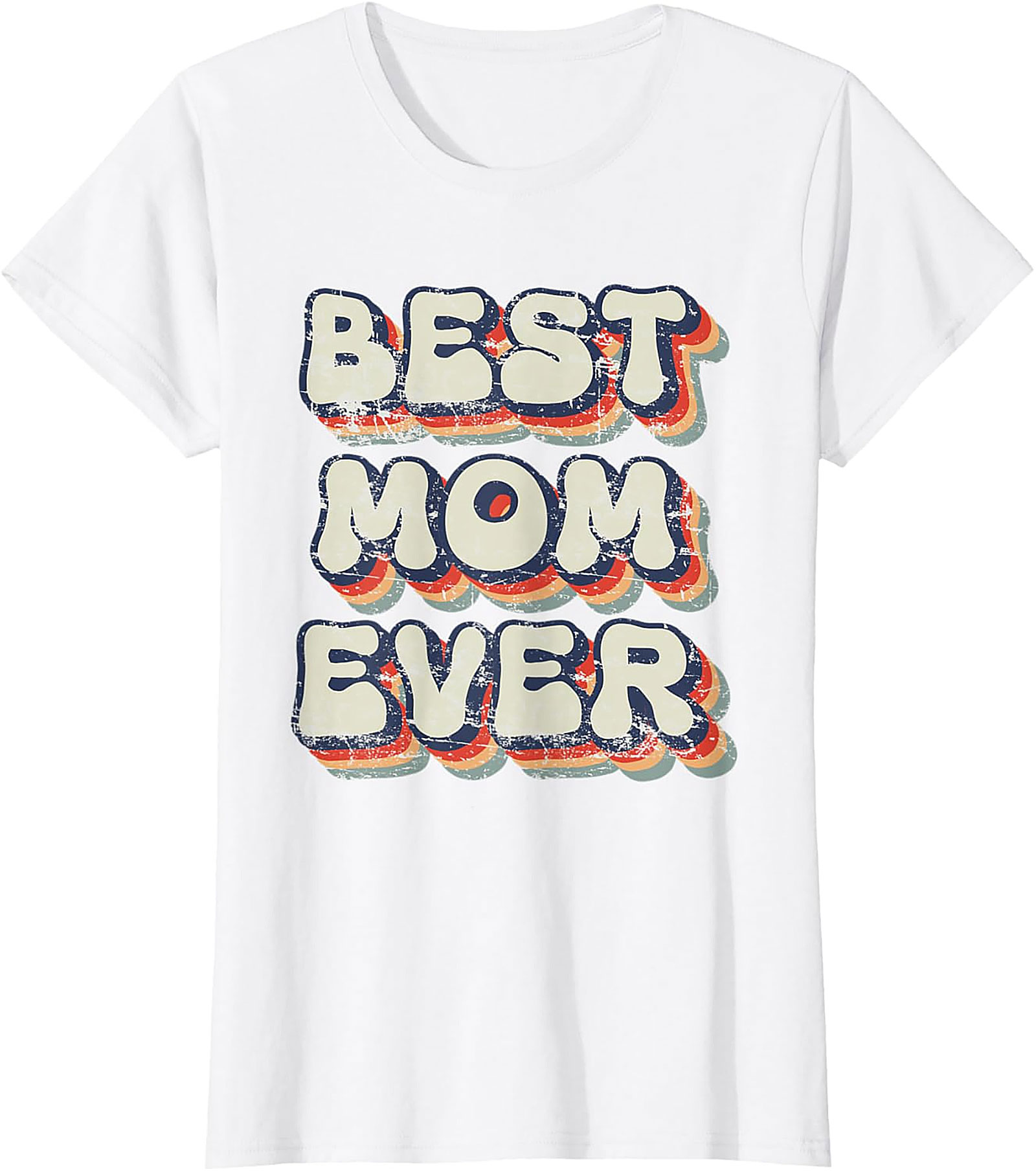 Retro Best Mom Ever T-shirt Vintage Graphic Tee Gift