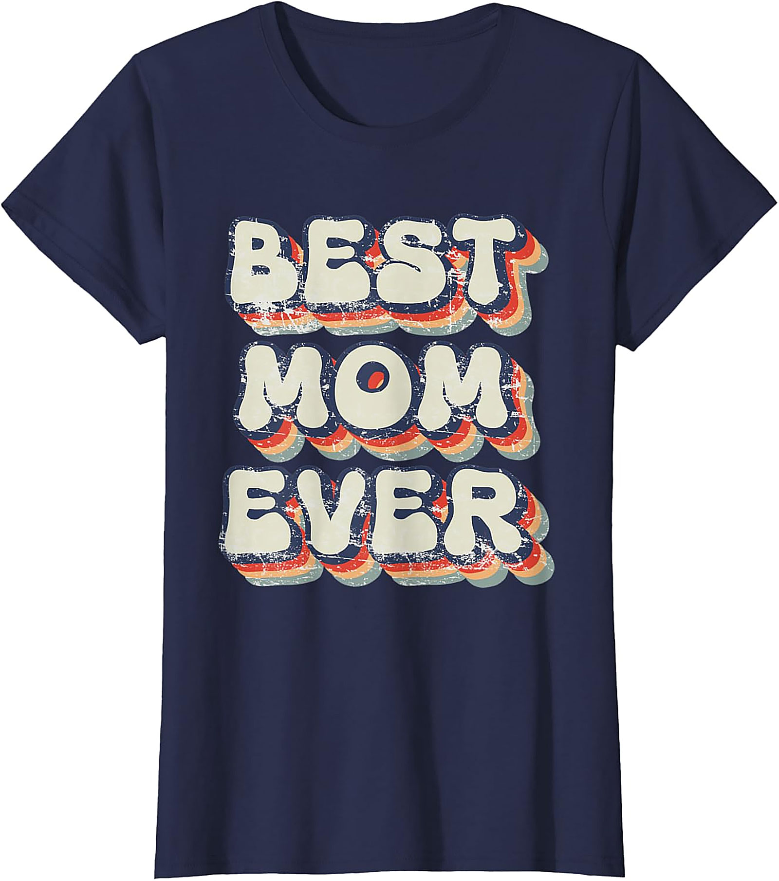 Retro Best Mom Ever T-shirt Vintage Graphic Tee Gift