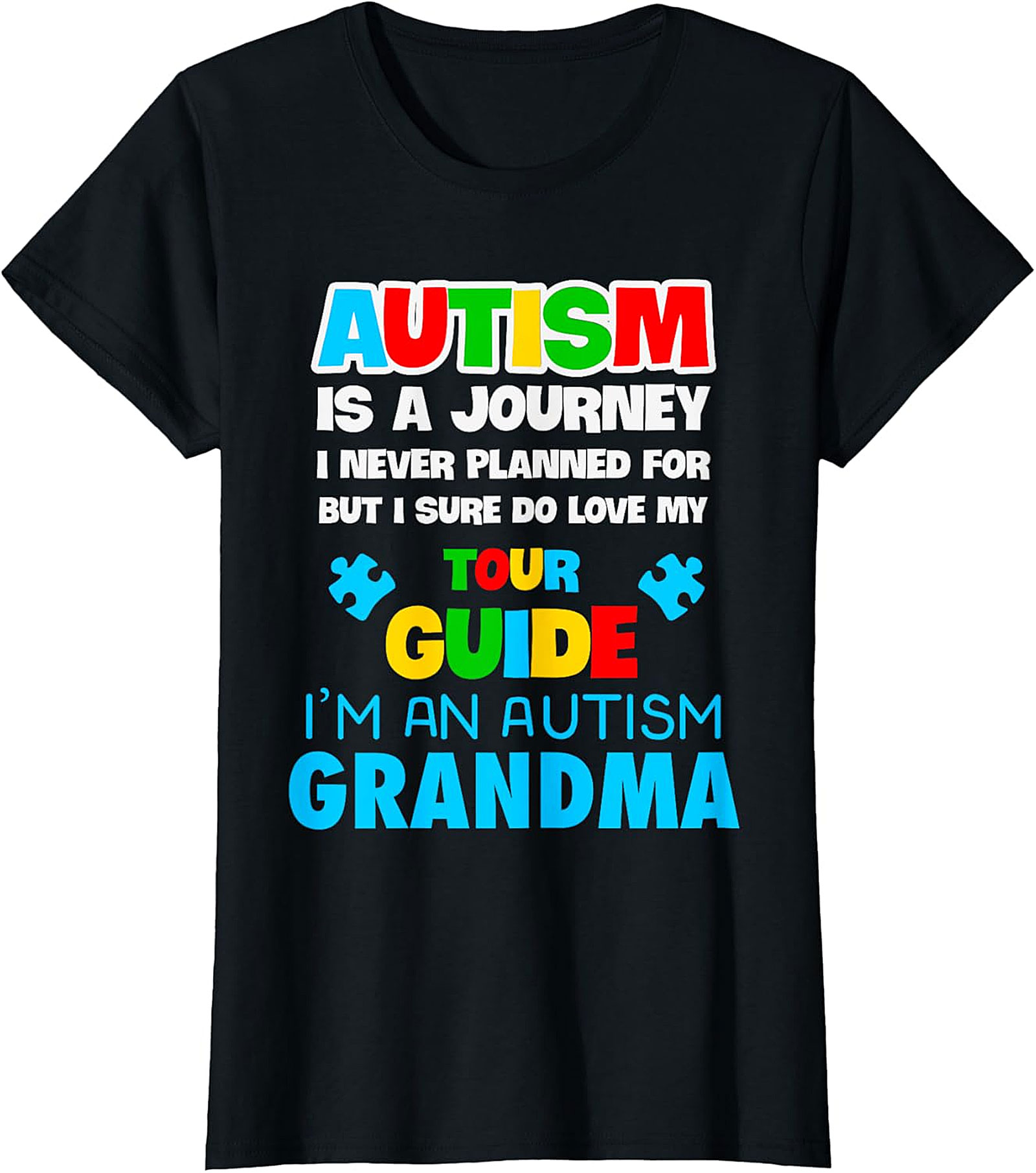 Autism Grandma T-Shirt | Love My Tour Guide Graphic Tee