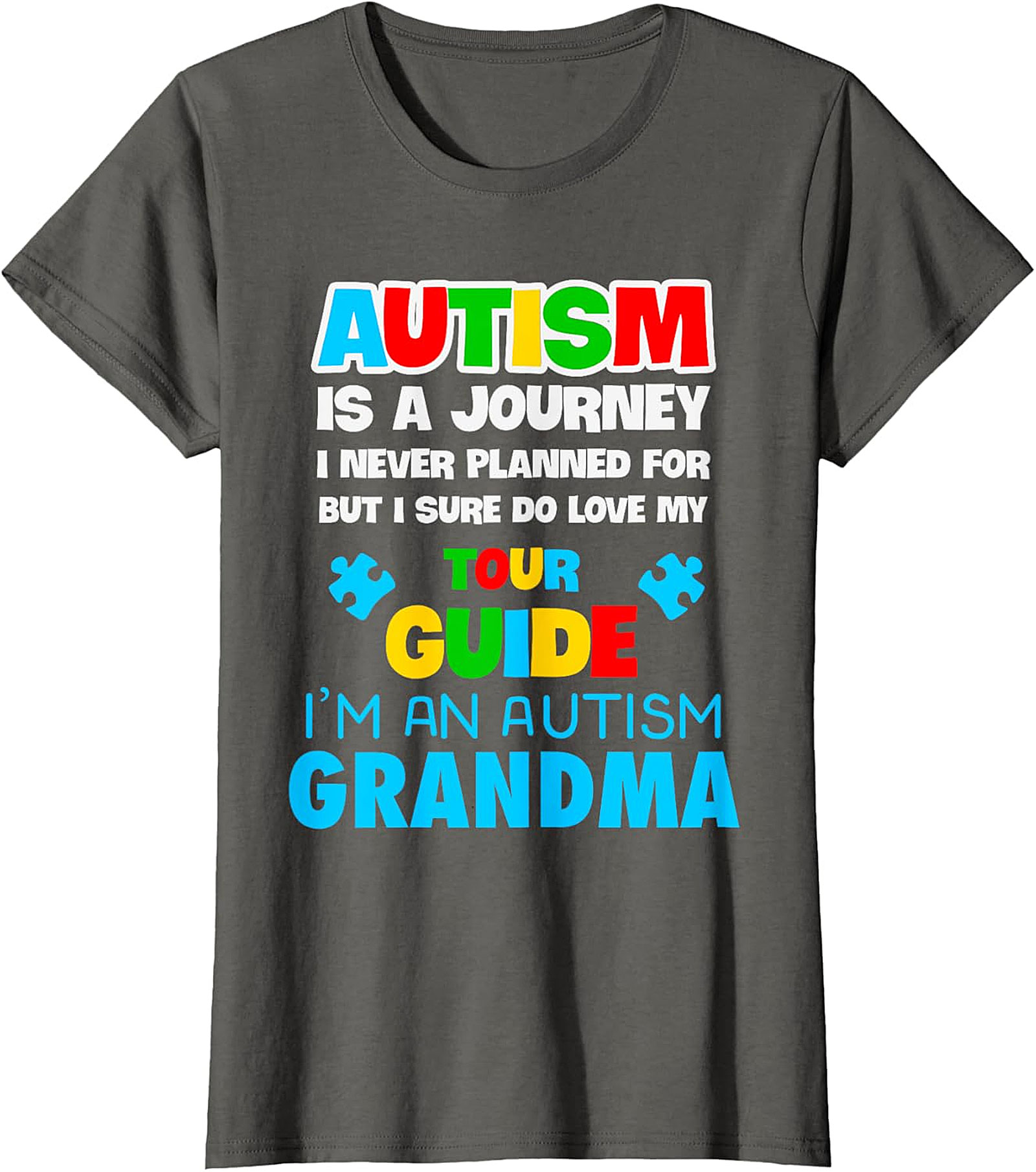 Autism Grandma T-Shirt | Love My Tour Guide Graphic Tee