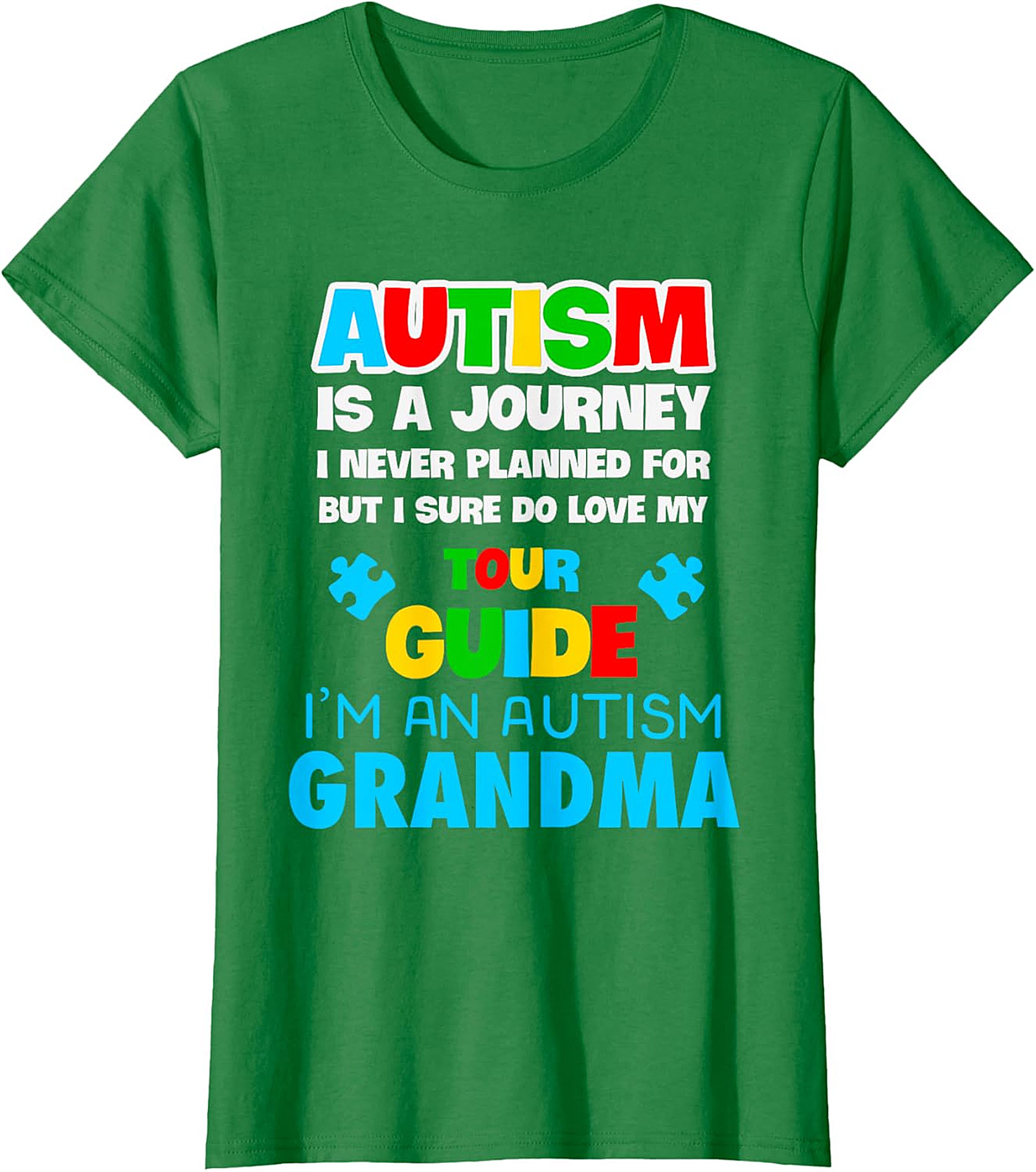 Autism Grandma T-Shirt | Love My Tour Guide Graphic Tee