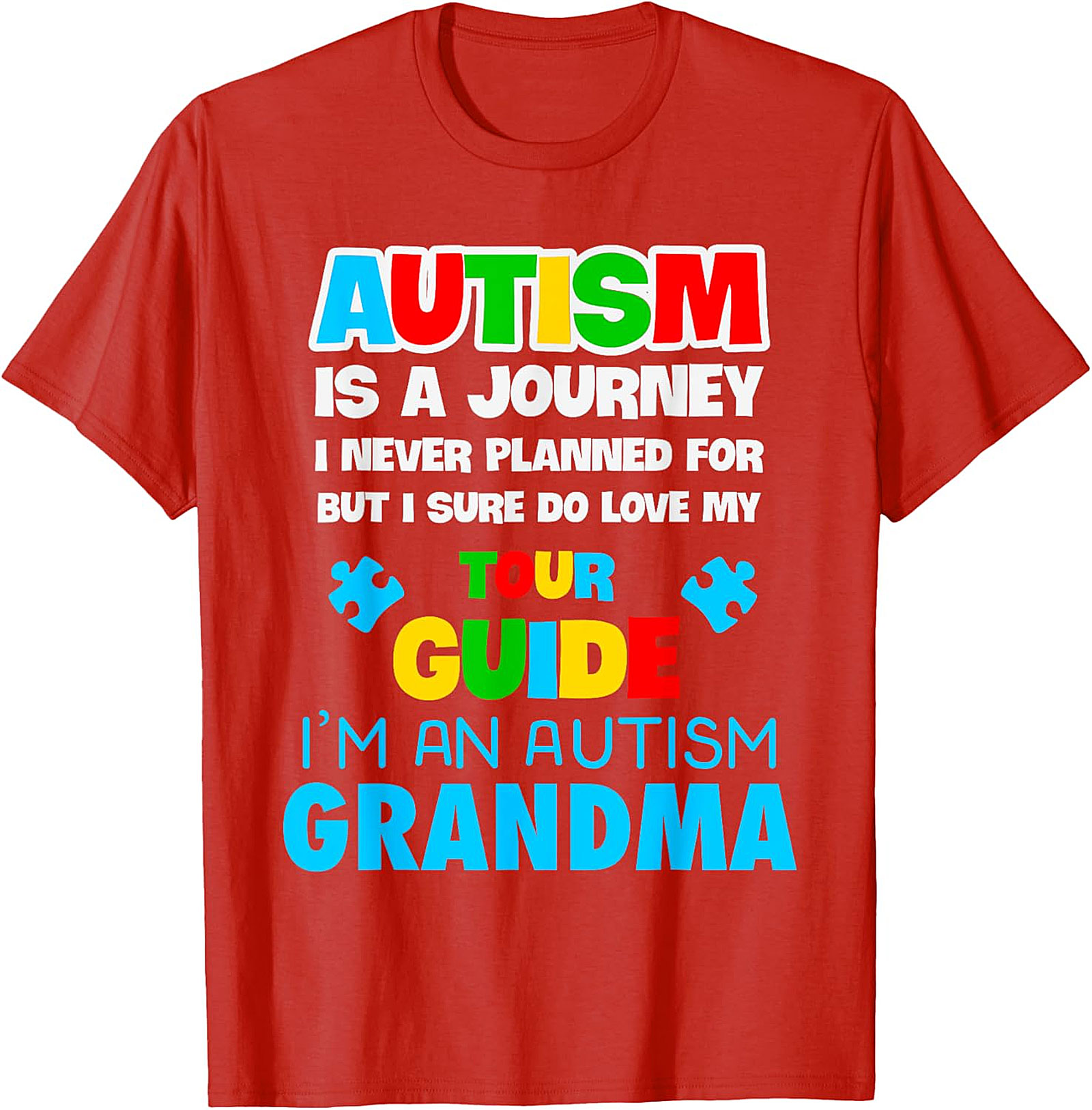 Autism Grandma T-Shirt | Love My Tour Guide Graphic Tee