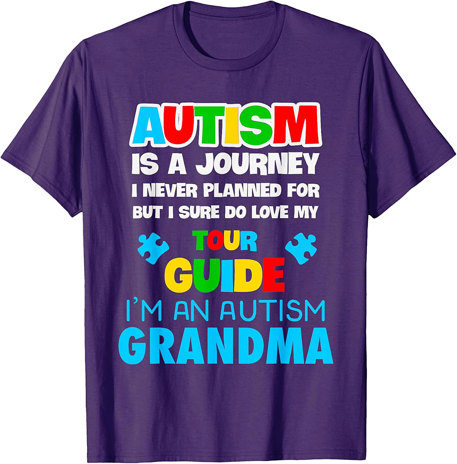 Autism Grandma T-Shirt | Love My Tour Guide Graphic Tee