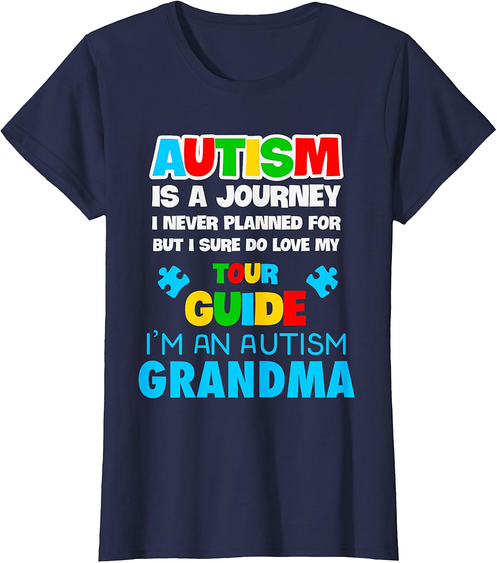Autism Grandma T-Shirt | Love My Tour Guide Graphic Tee
