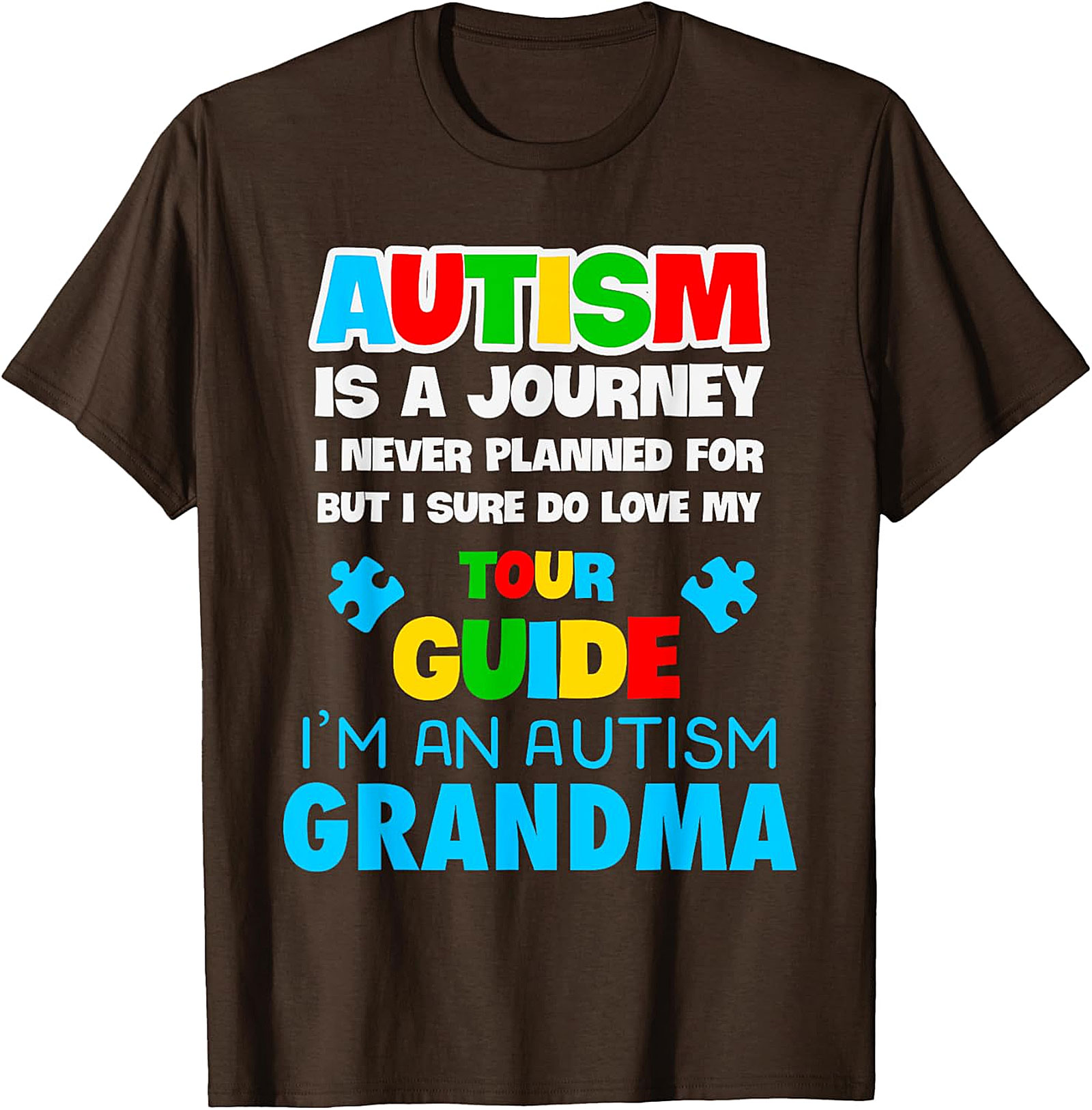 Autism Grandma T-Shirt | Love My Tour Guide Graphic Tee