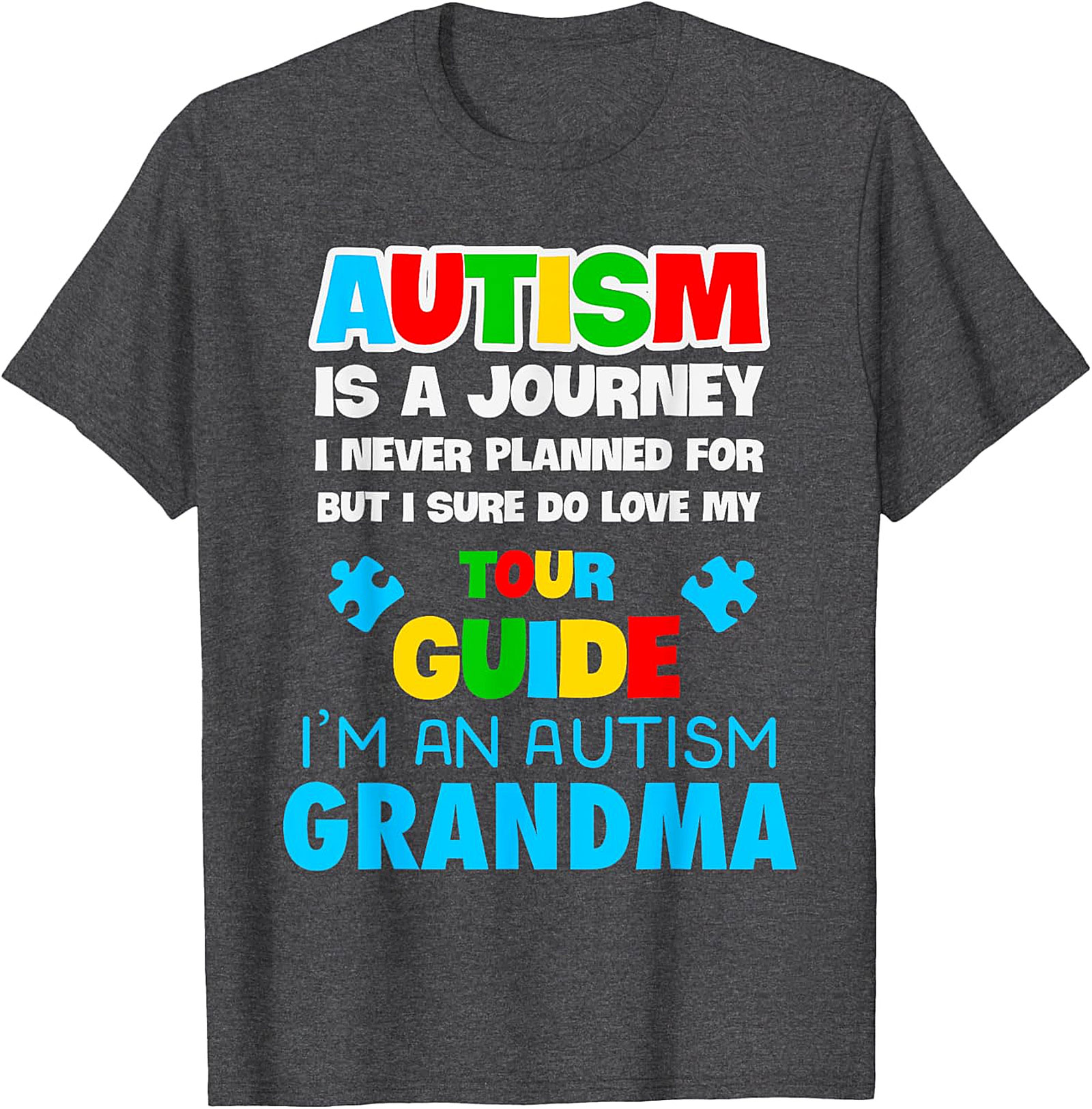 Autism Grandma T-Shirt | Love My Tour Guide Graphic Tee