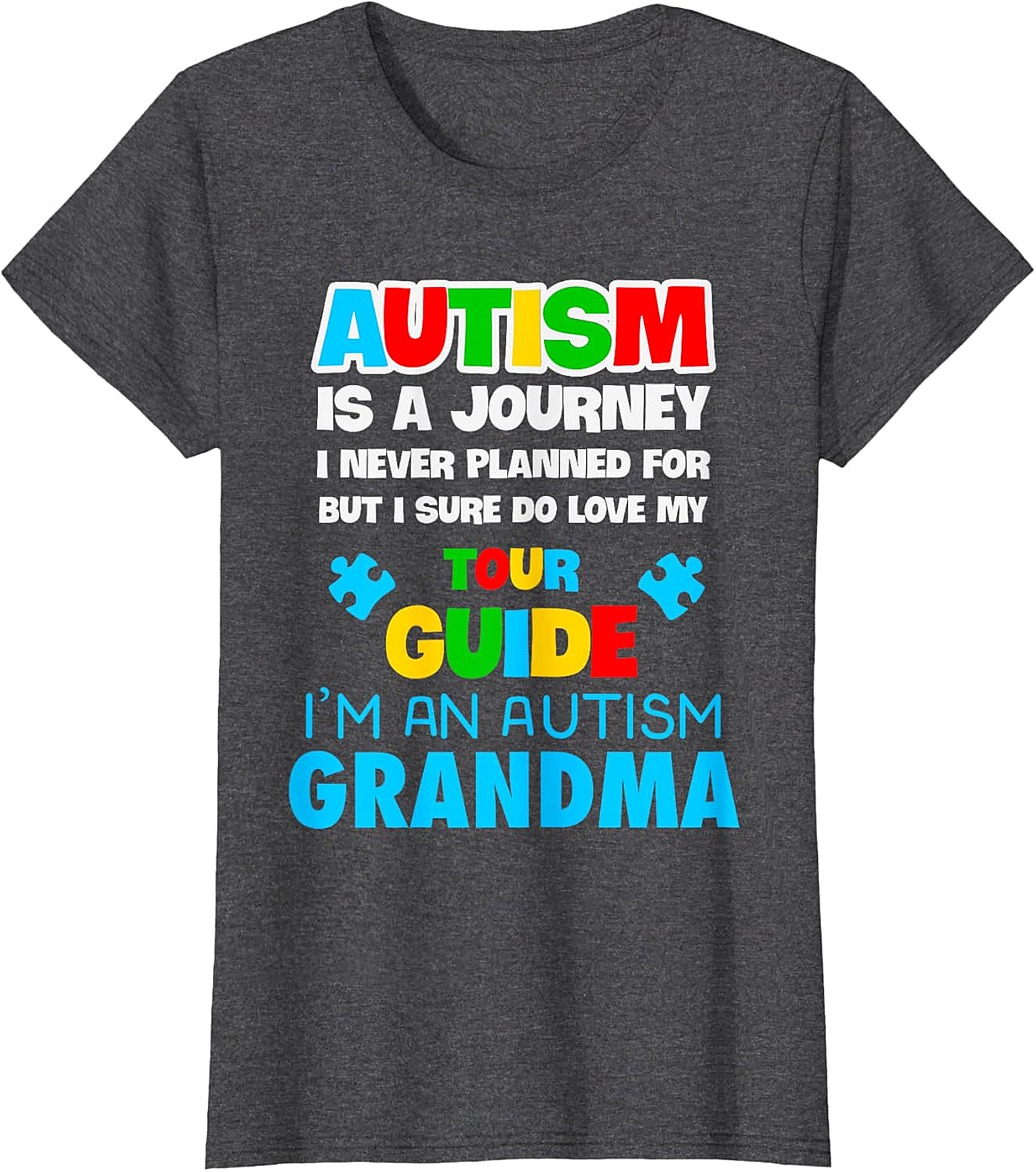 Autism Grandma T-Shirt | Love My Tour Guide Graphic Tee
