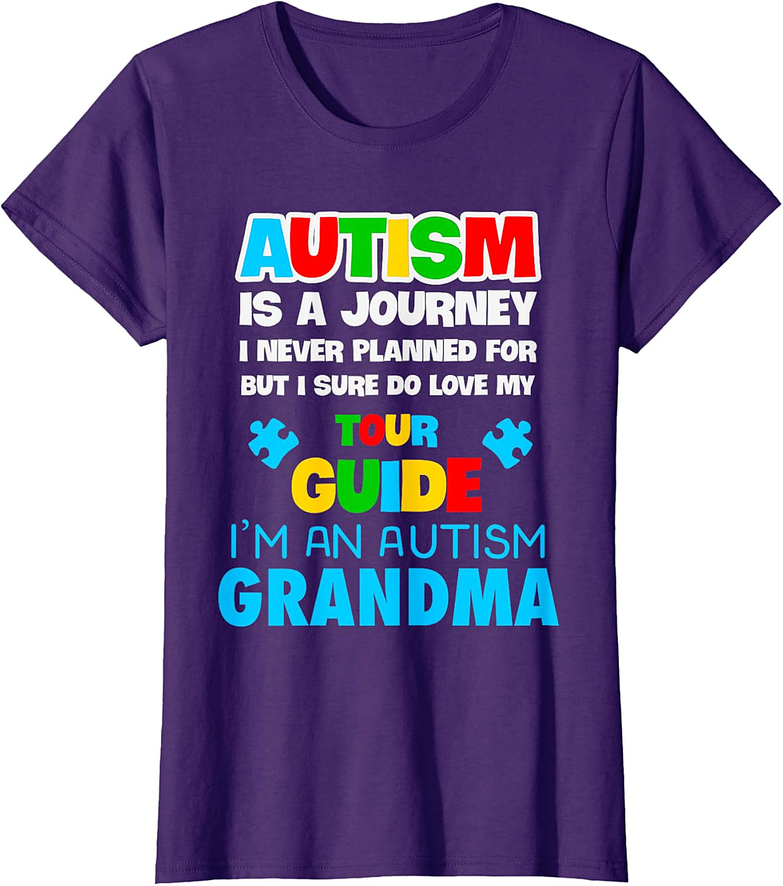 Autism Grandma T-Shirt | Love My Tour Guide Graphic Tee