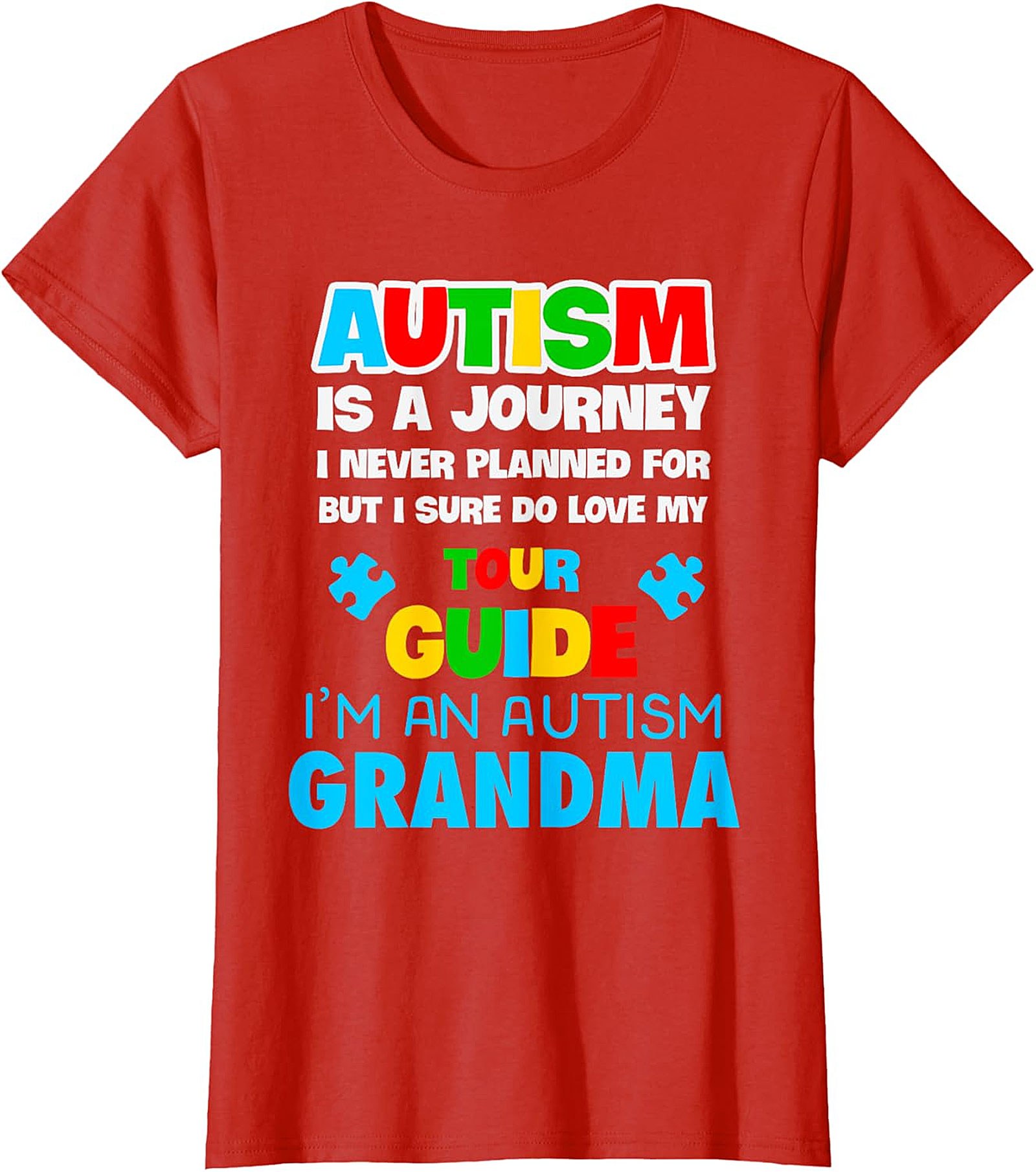 Autism Grandma T-Shirt | Love My Tour Guide Graphic Tee