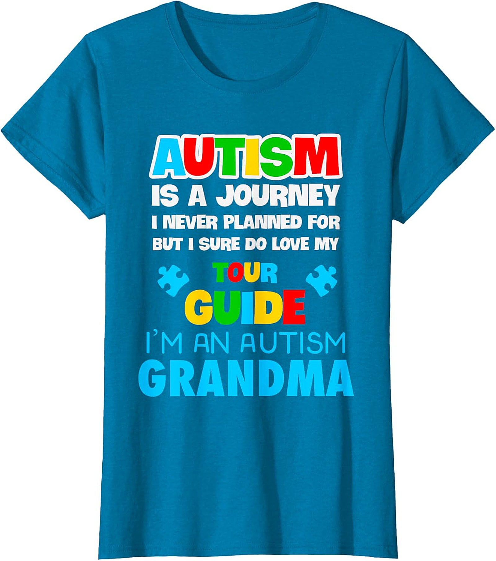 Autism Grandma T-Shirt | Love My Tour Guide Graphic Tee