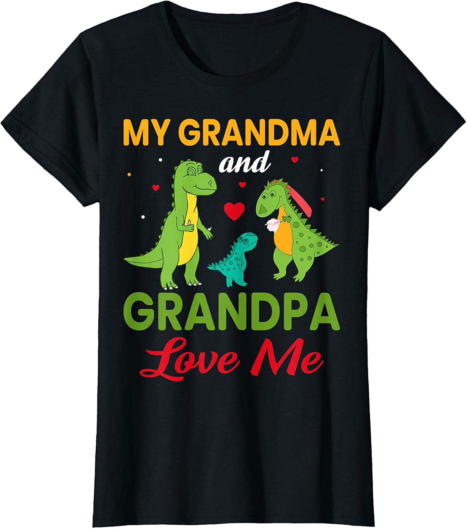 Grandma and Grandpa Dinosaur T-shirt | Cute Kids Gift Tee