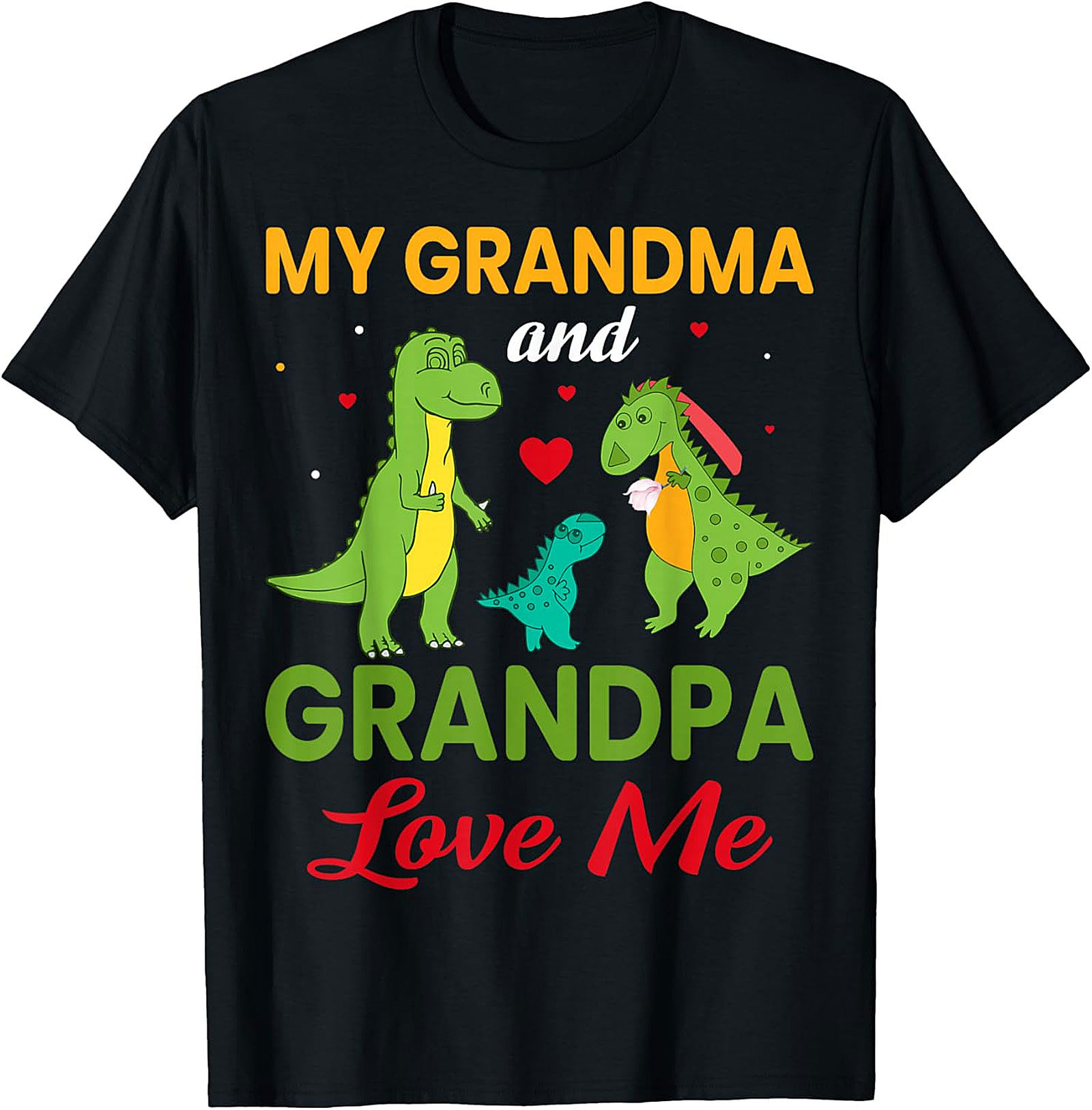 Grandma and Grandpa Dinosaur T-shirt | Cute Kids Gift Tee