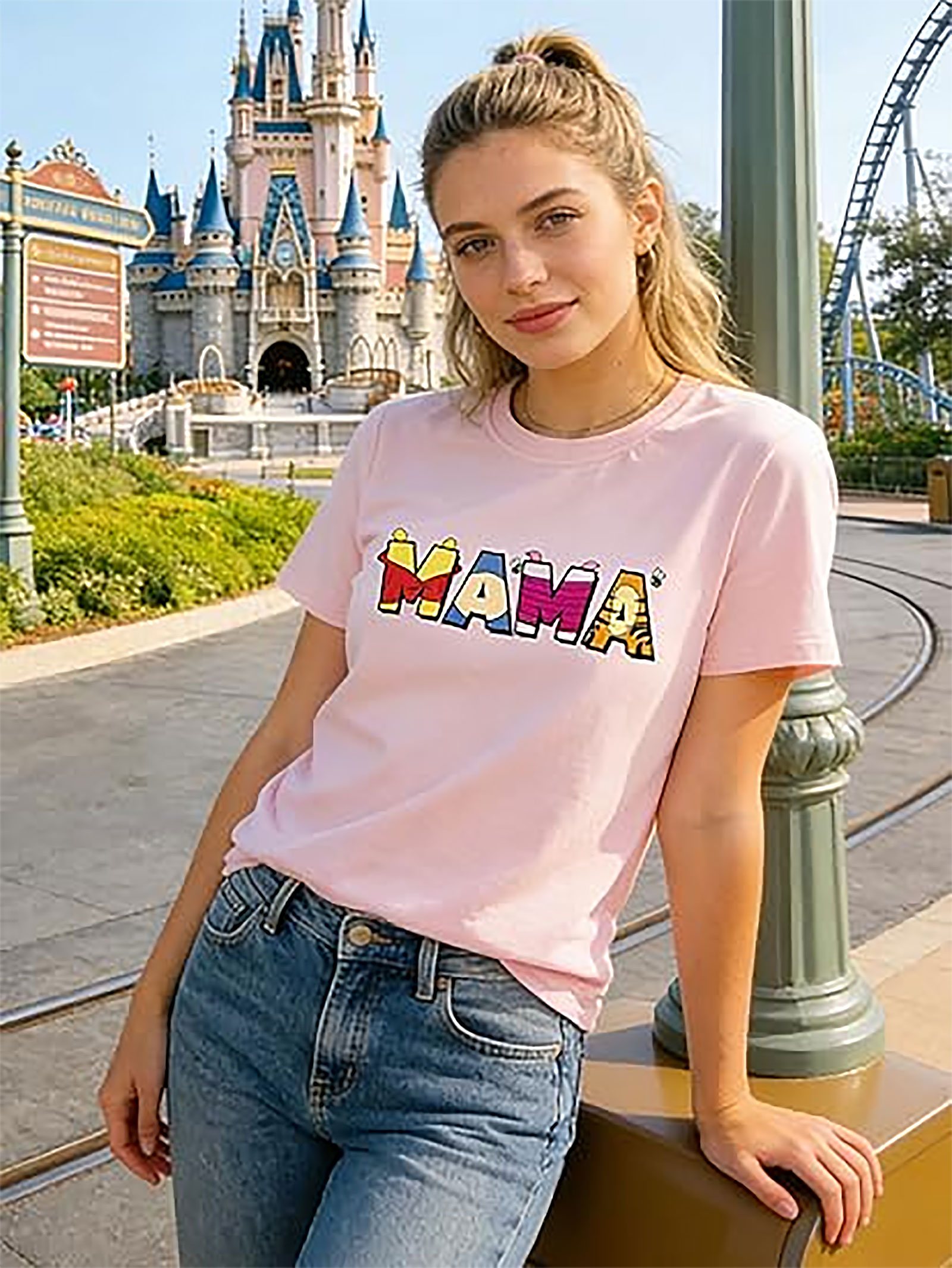 Pink Bow Coquette Mama T-shirt | Trendy Mother's Day Gift