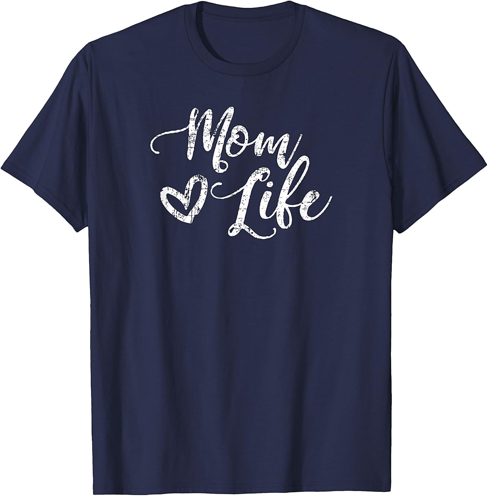  Mom Life Heart Graphic T-Shirt Soft Unisex Cotton Tee