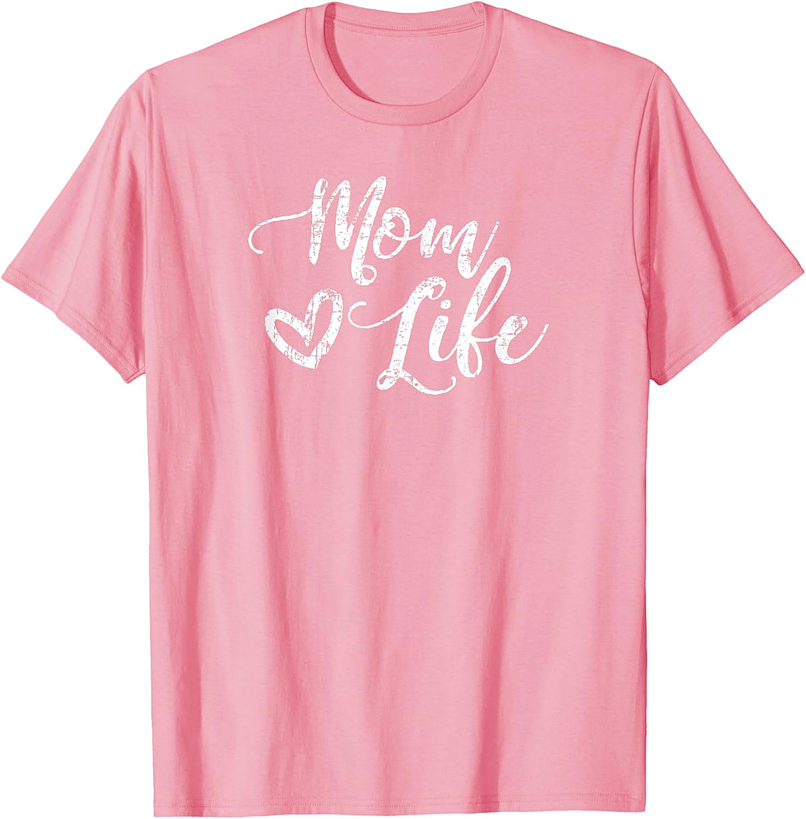 Mom Life Heart Graphic T-Shirt Soft Unisex Cotton Tee