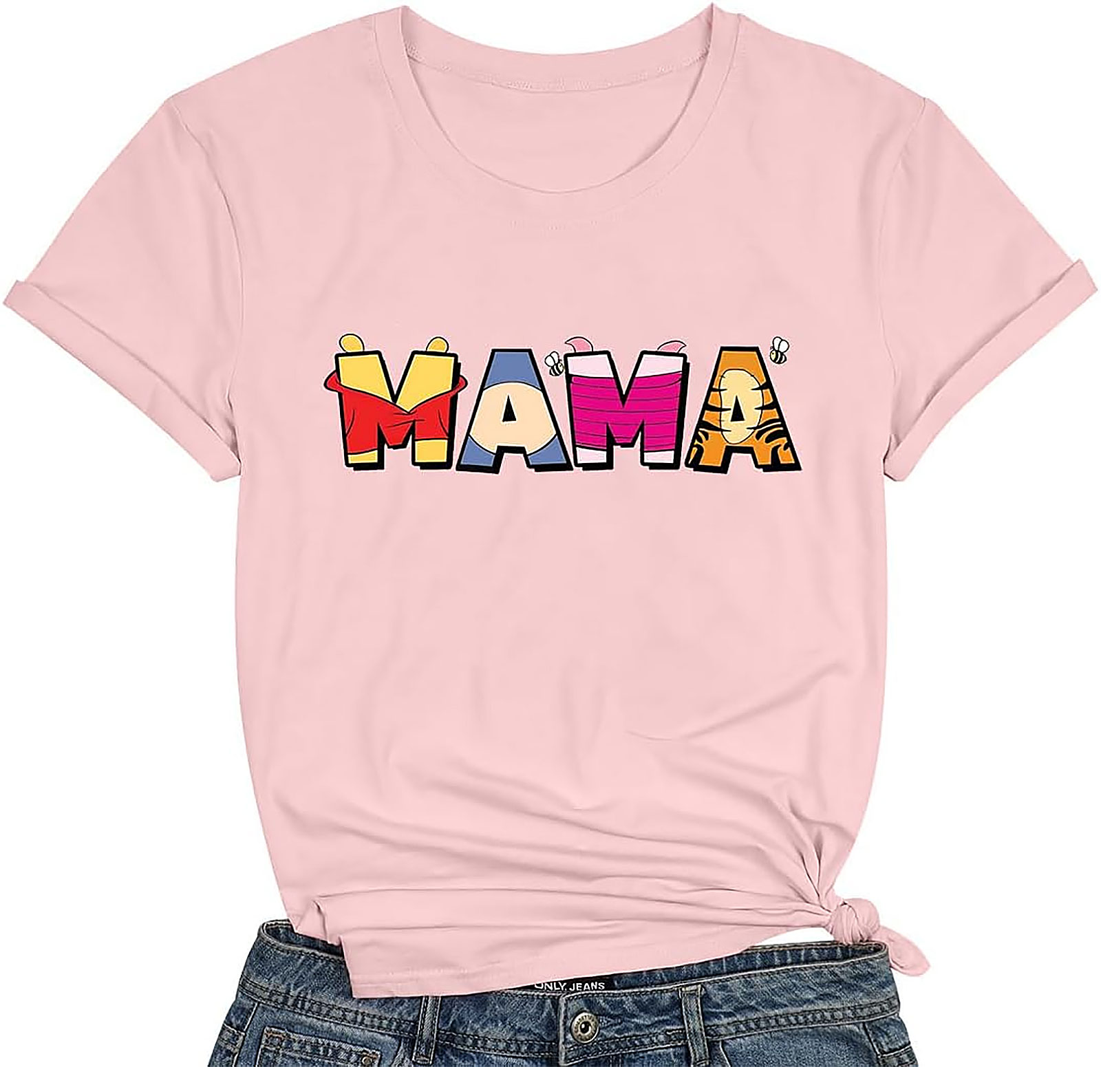 Pink Bow Coquette Mama T-shirt | Trendy Mother's Day Gift