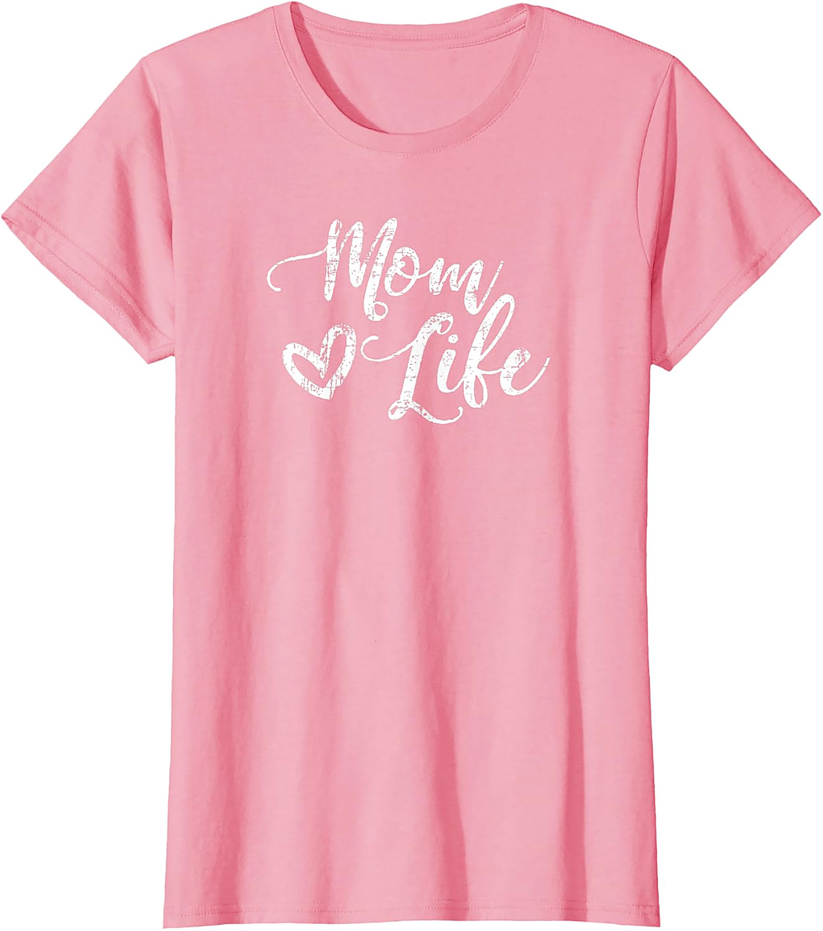  Mom Life Heart Graphic T-Shirt Soft Unisex Cotton Tee