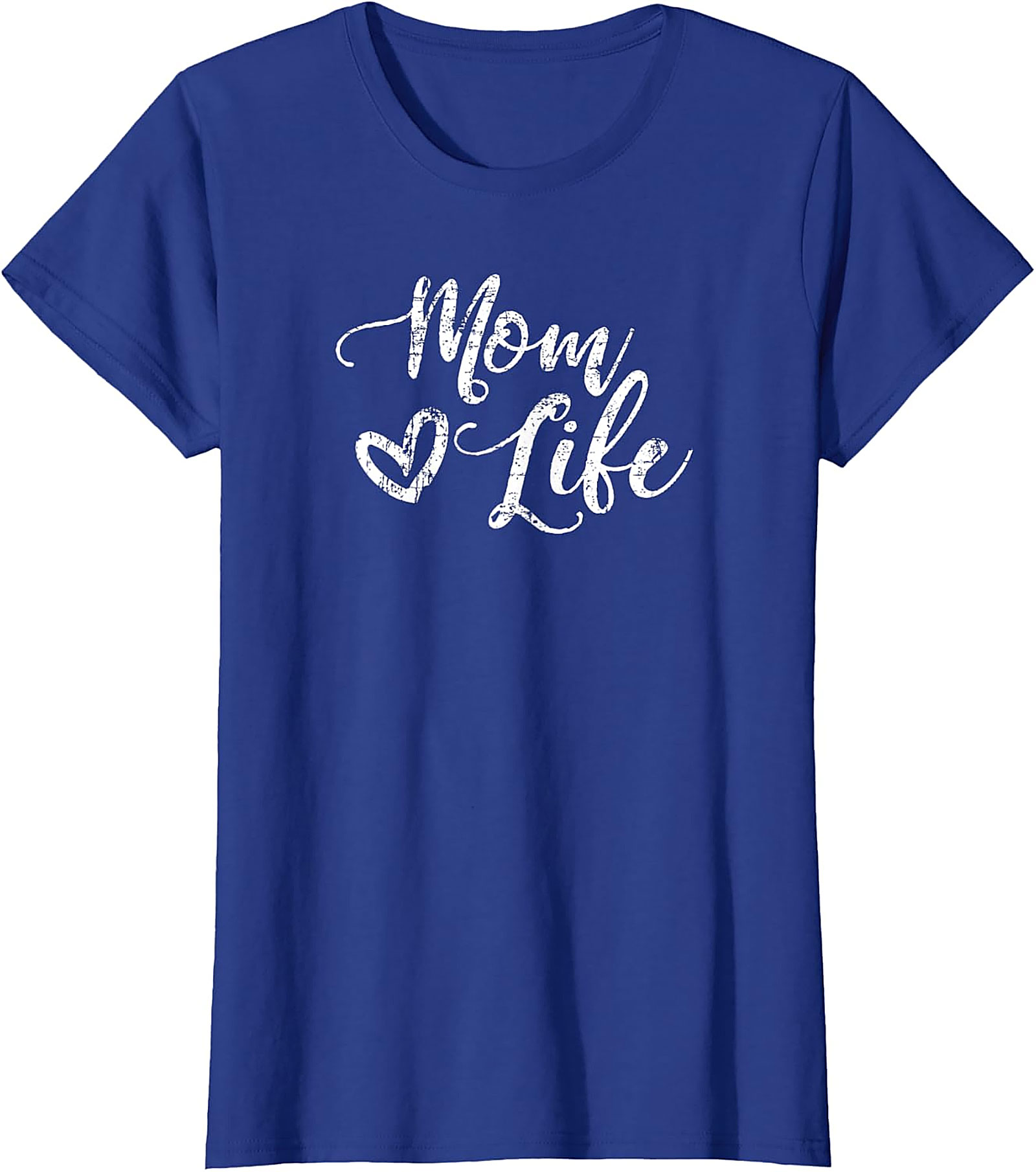  Mom Life Heart Graphic T-Shirt Soft Unisex Cotton Tee