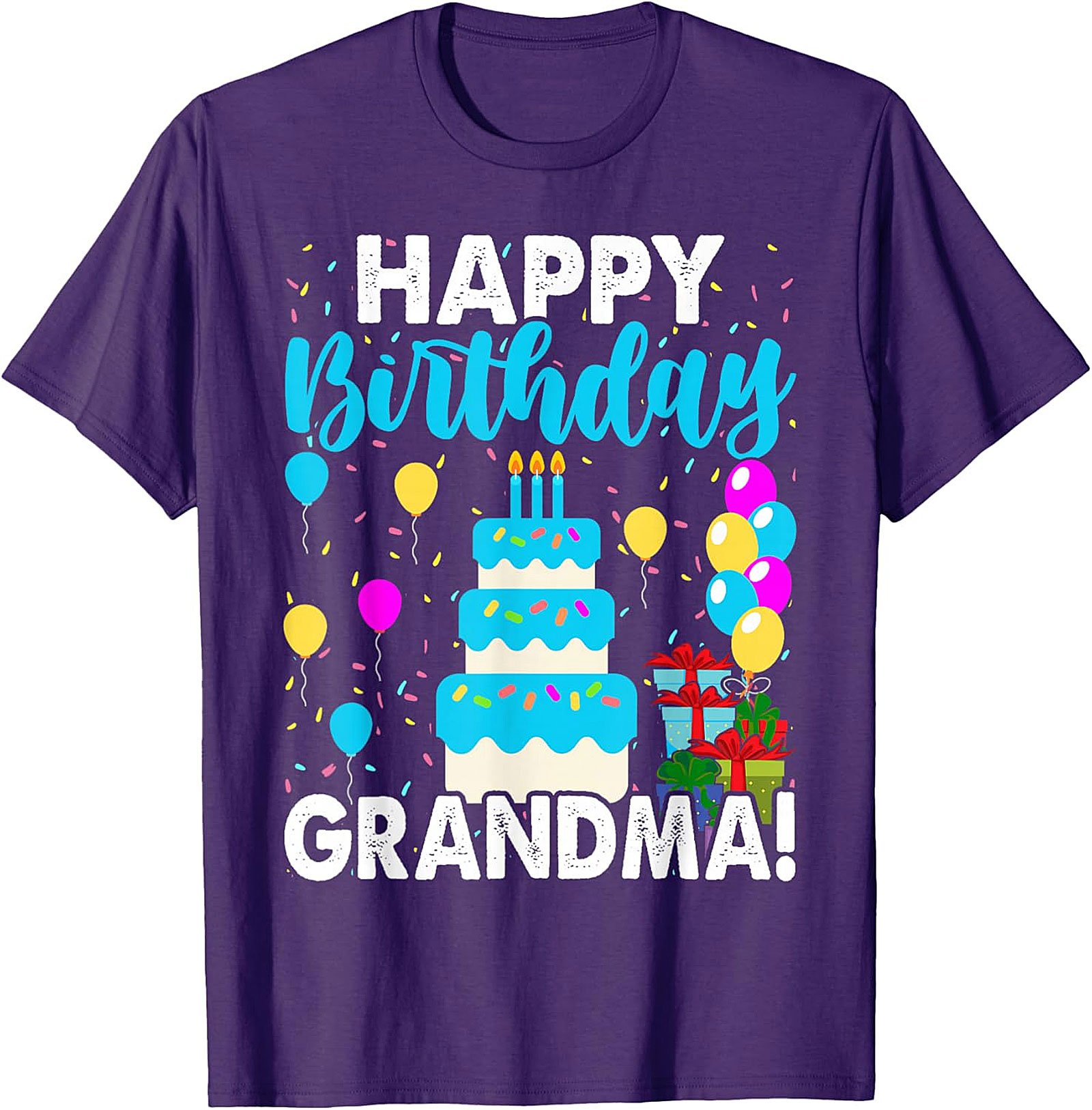 Happy Birthday Grandma T-shirt | Vibrant Celebration Tee