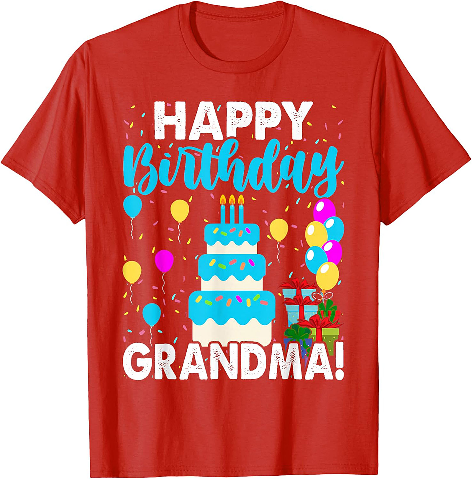 Happy Birthday Grandma T-shirt | Vibrant Celebration Tee