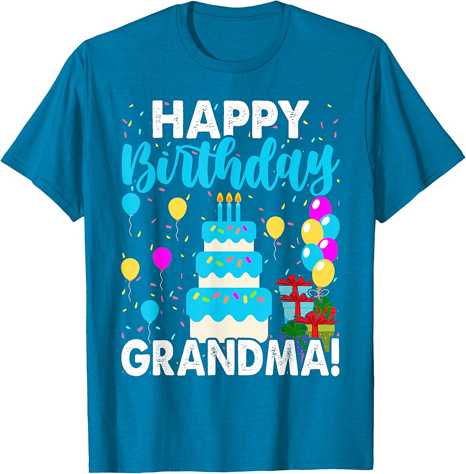 Happy Birthday Grandma T-shirt | Vibrant Celebration Tee