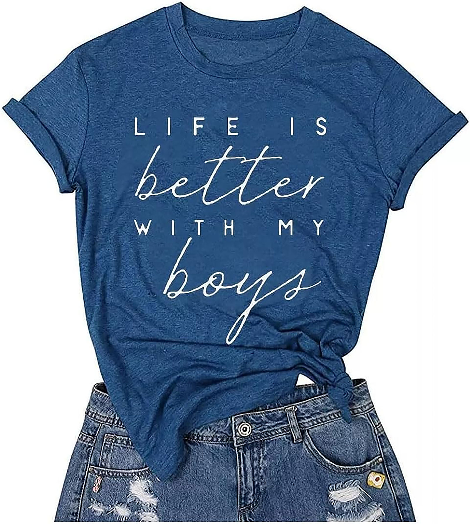 Life Is Better With My Boys T-shirt | Cute Mom Graphic Tee