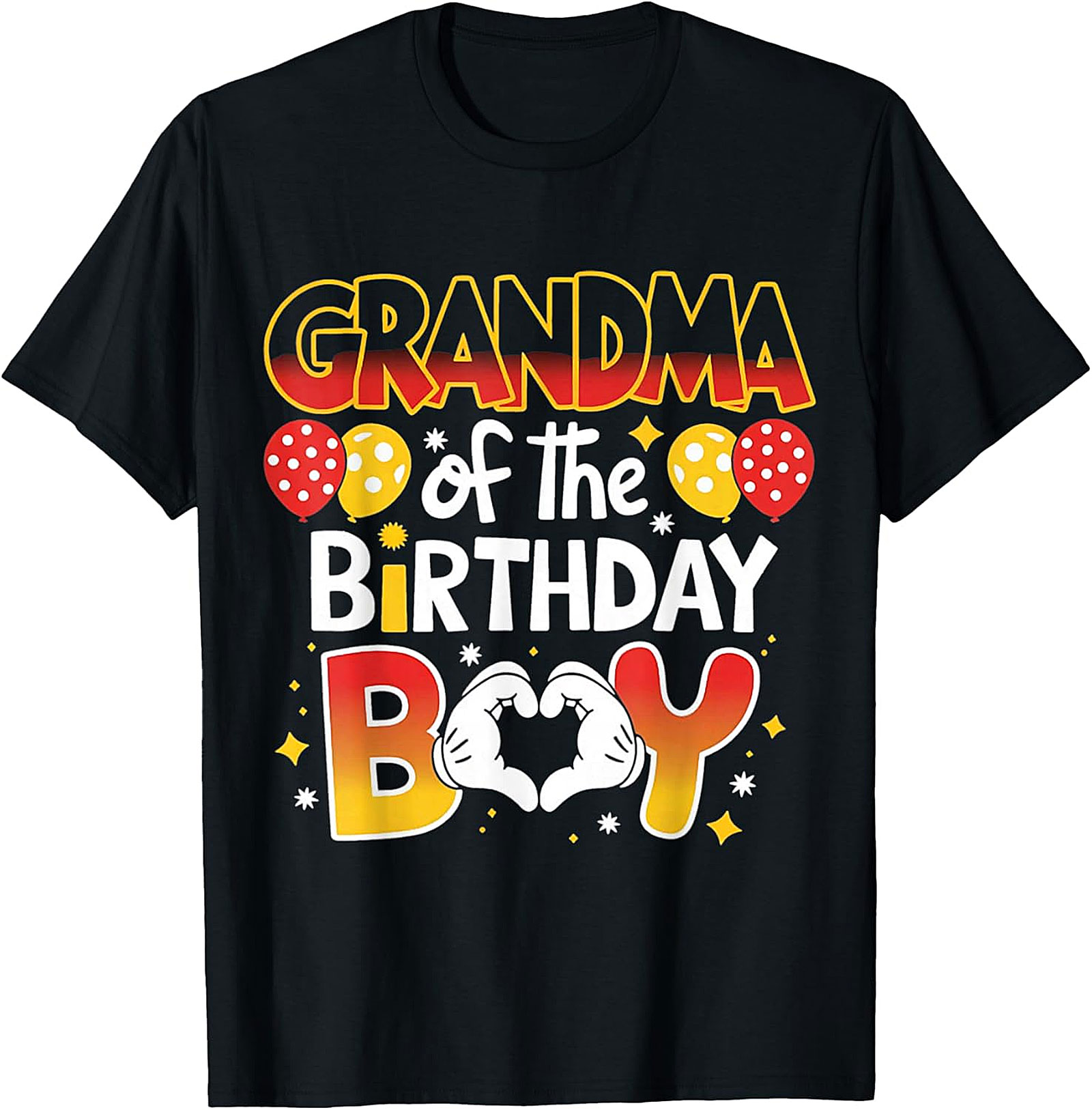 Grandma of the Birthday Boy T-shirt | Fun Family Party Tee