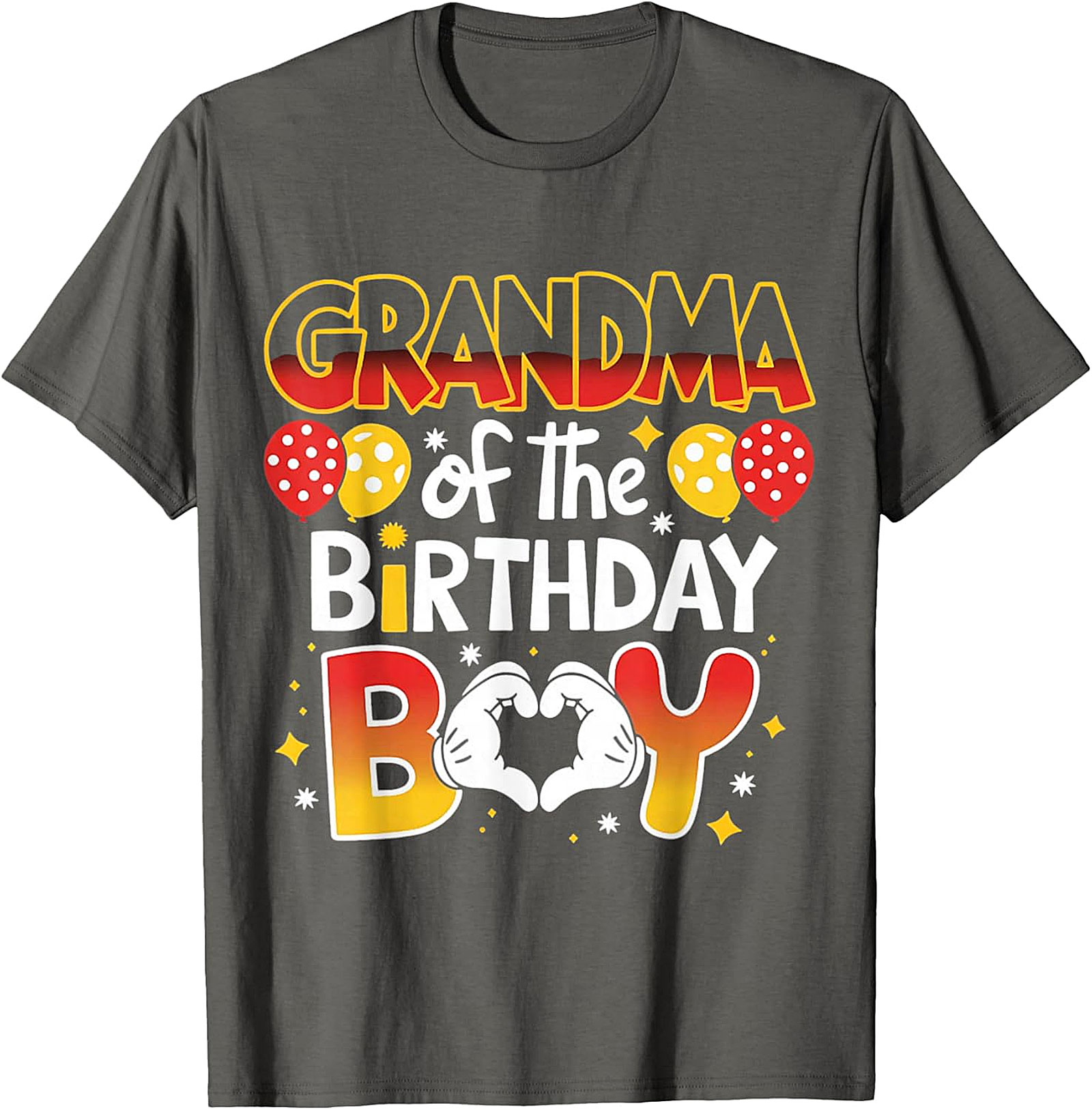 Grandma of the Birthday Boy T-shirt | Fun Family Party Tee