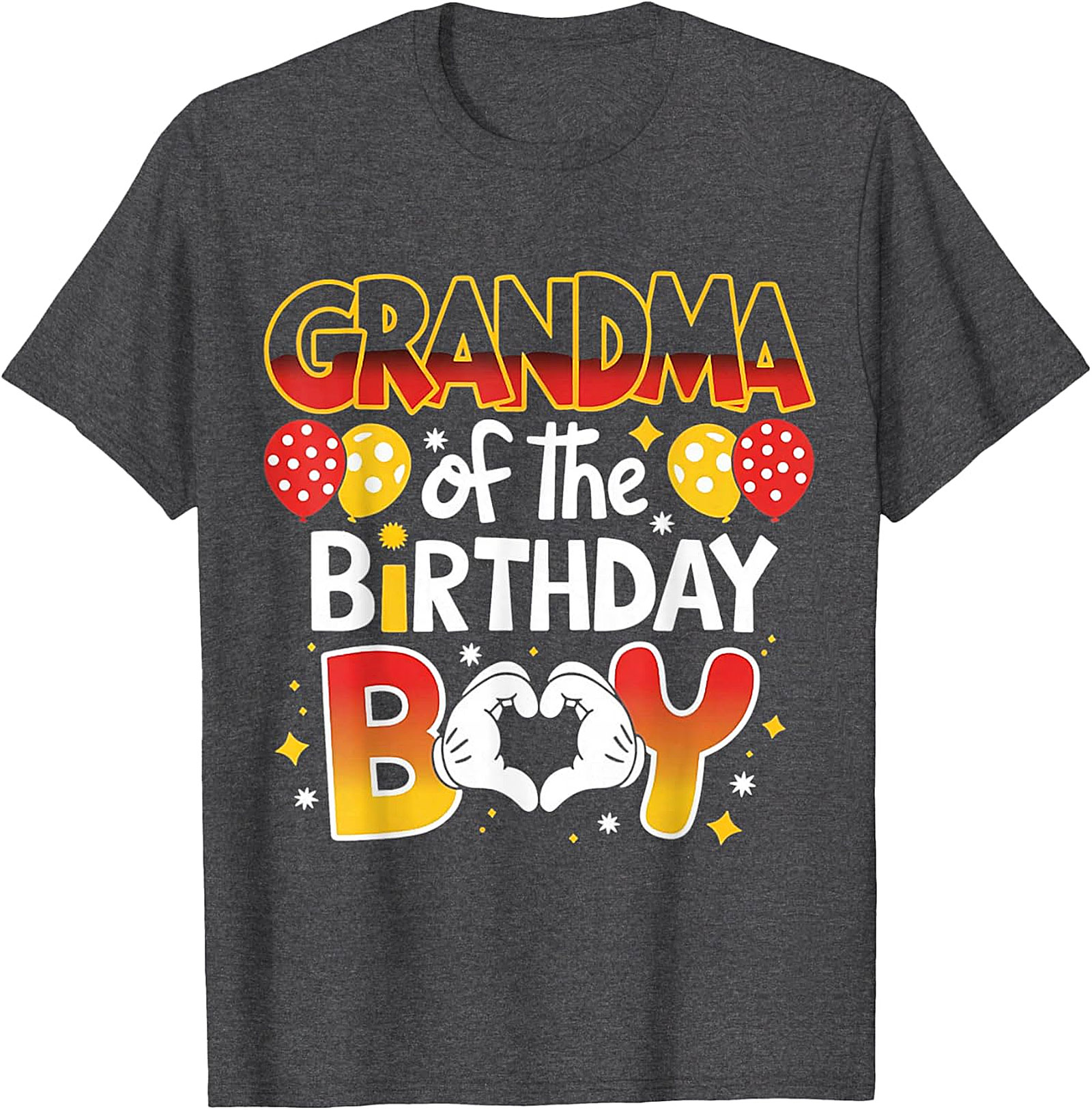 Grandma of the Birthday Boy T-shirt | Fun Family Party Tee