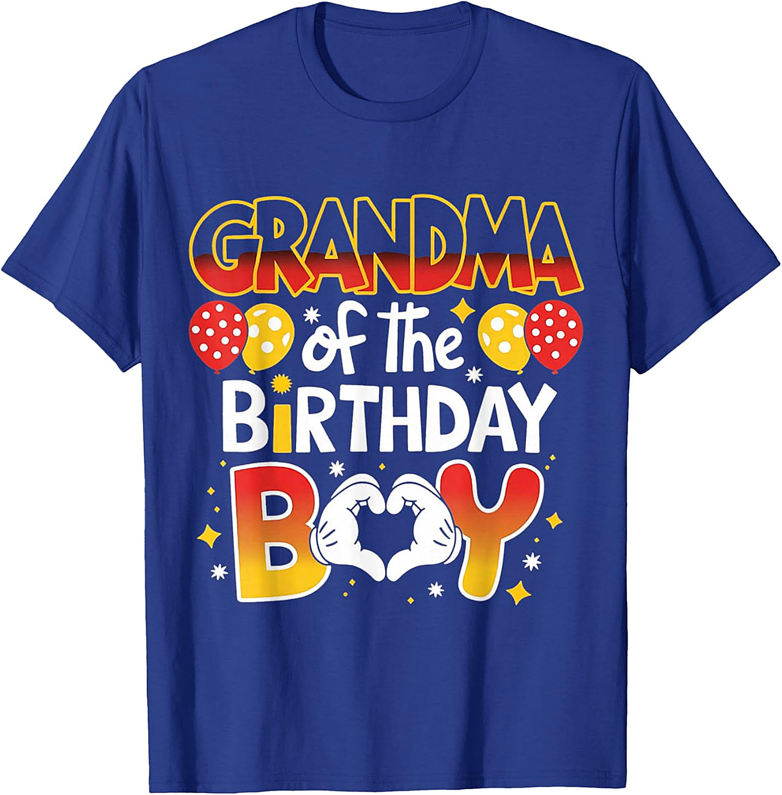 Grandma of the Birthday Boy T-shirt | Fun Family Party Tee