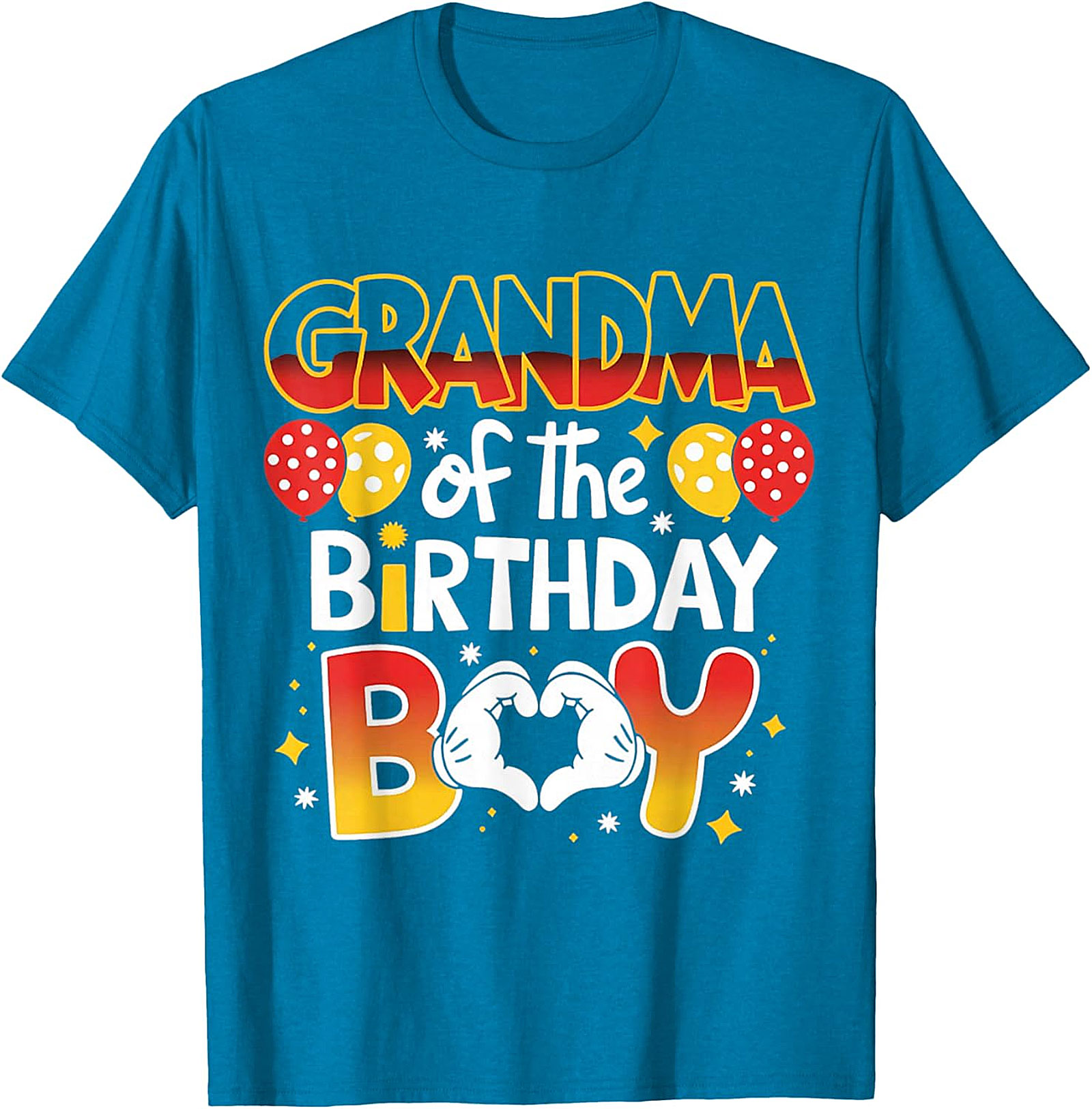 Grandma of the Birthday Boy T-shirt | Fun Family Party Tee