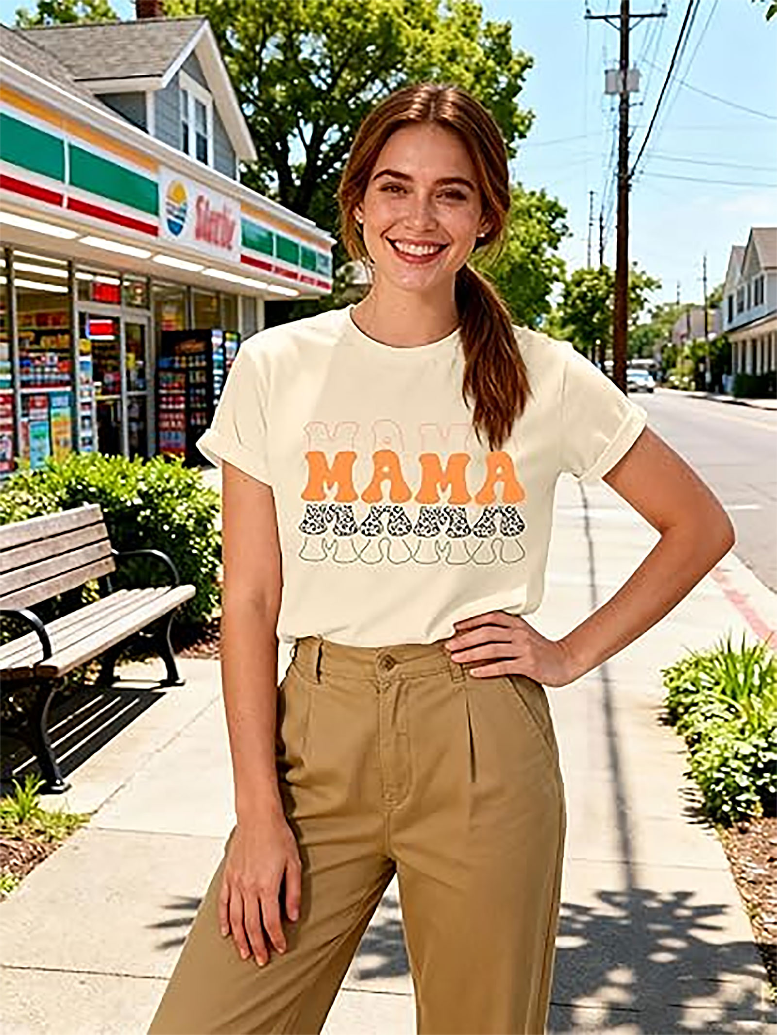 Pastel Mama Bow T-shirt | Trendy Coquette Graphic Tee