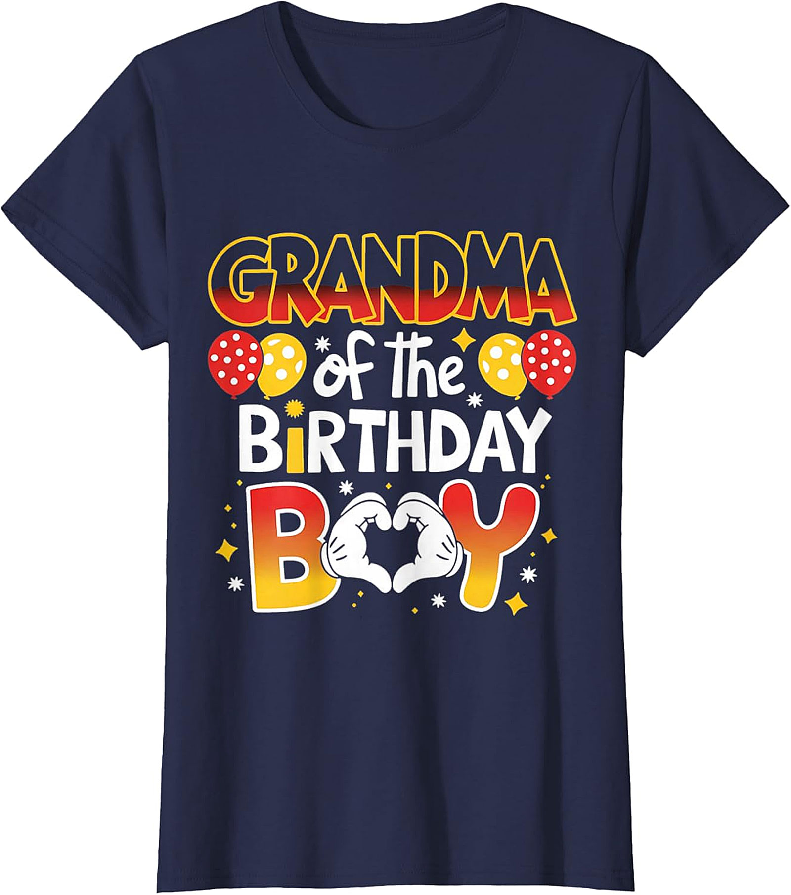 Grandma of the Birthday Boy T-shirt | Fun Family Party Tee